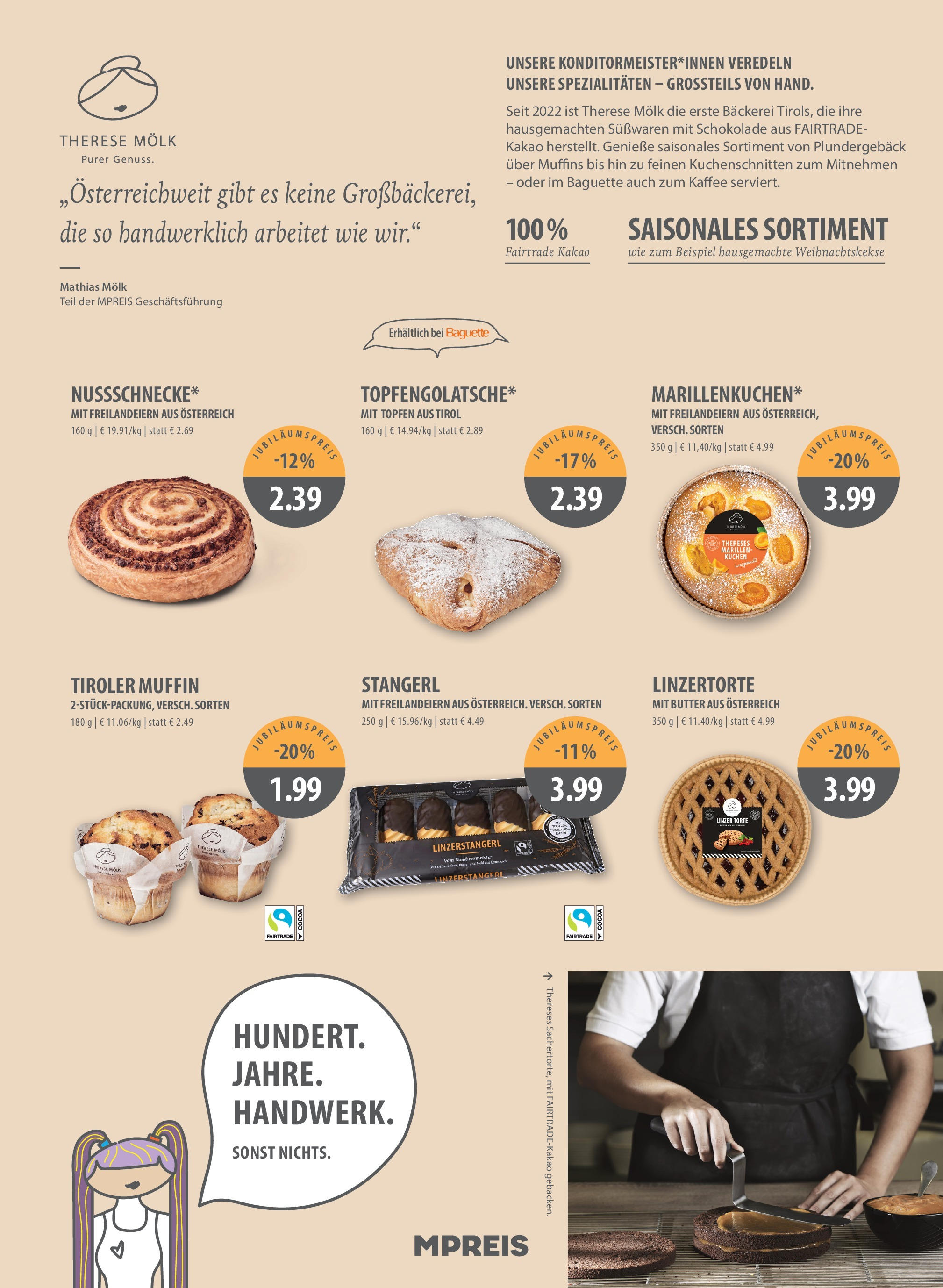 MPREIS Sillian von 02.10.2025 - Aktuelle Angebote | Seite: 9 | Produkte: Jääkaappipakastin, Bäckerei, Kaffee, Schokolade