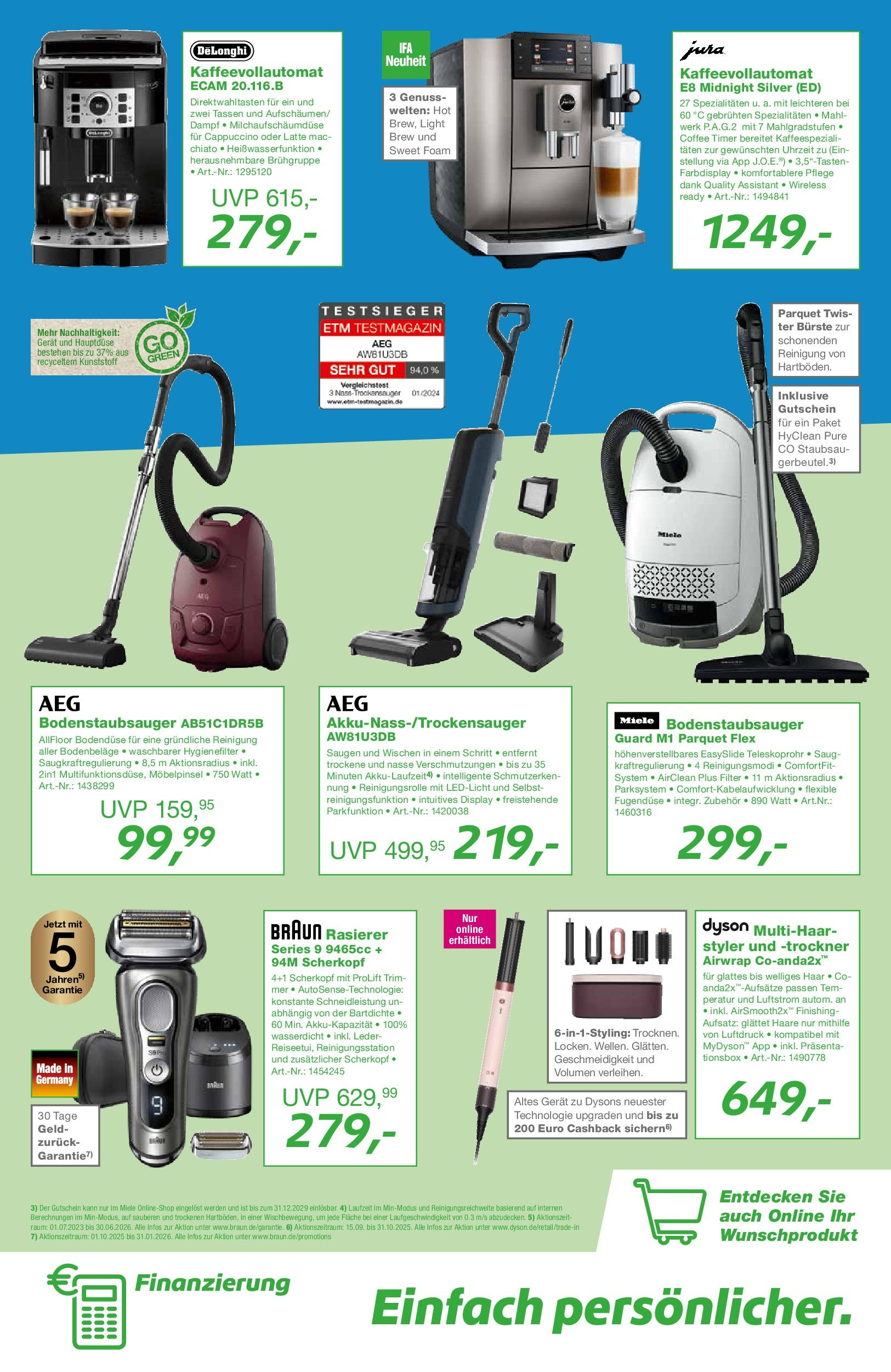 Entdecke - EP: Angebote (ab 25.09.2025) zum Blättern | Seite: 11 | Produkte: Dyson, Rasierer, Bürste, Kaffeevollautomat