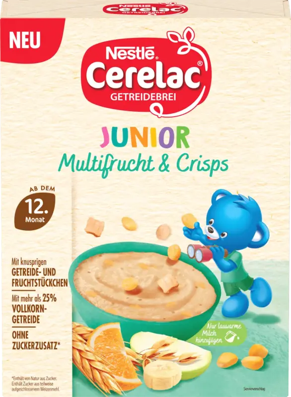 Nestlé Cerelac Getreidebrei Multifrucht & Crisps ab dem 12. Monat