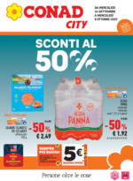 Conad City Sconti fino al 50% - al 08.10.2025