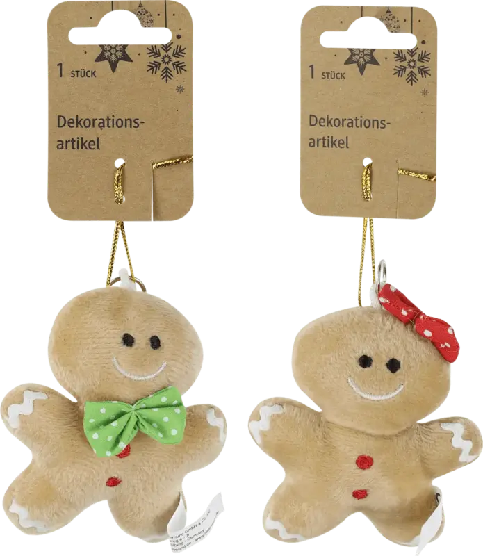 Dekorieren & Einrichten Lebkuchenmännchen aus Plüsch