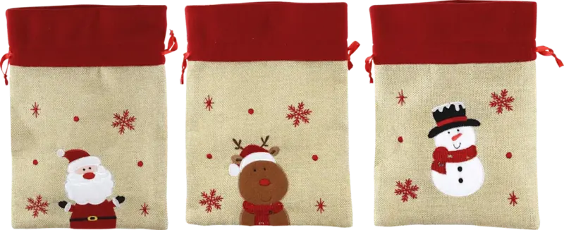 Dekorieren & Einrichten Geschenksack aus Jute/Fleece (27x19 cm)