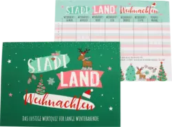 CACTUS Spieleblock "Stadt-Land-Weihnachten"