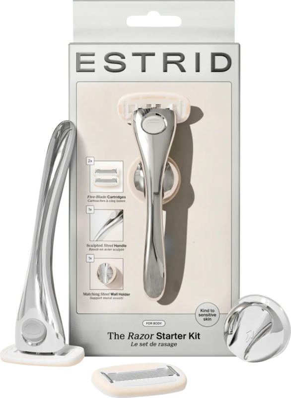 Estrid Rasierer, chrome Starterset