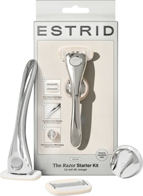 Estrid Rasierer, chrome Starterset