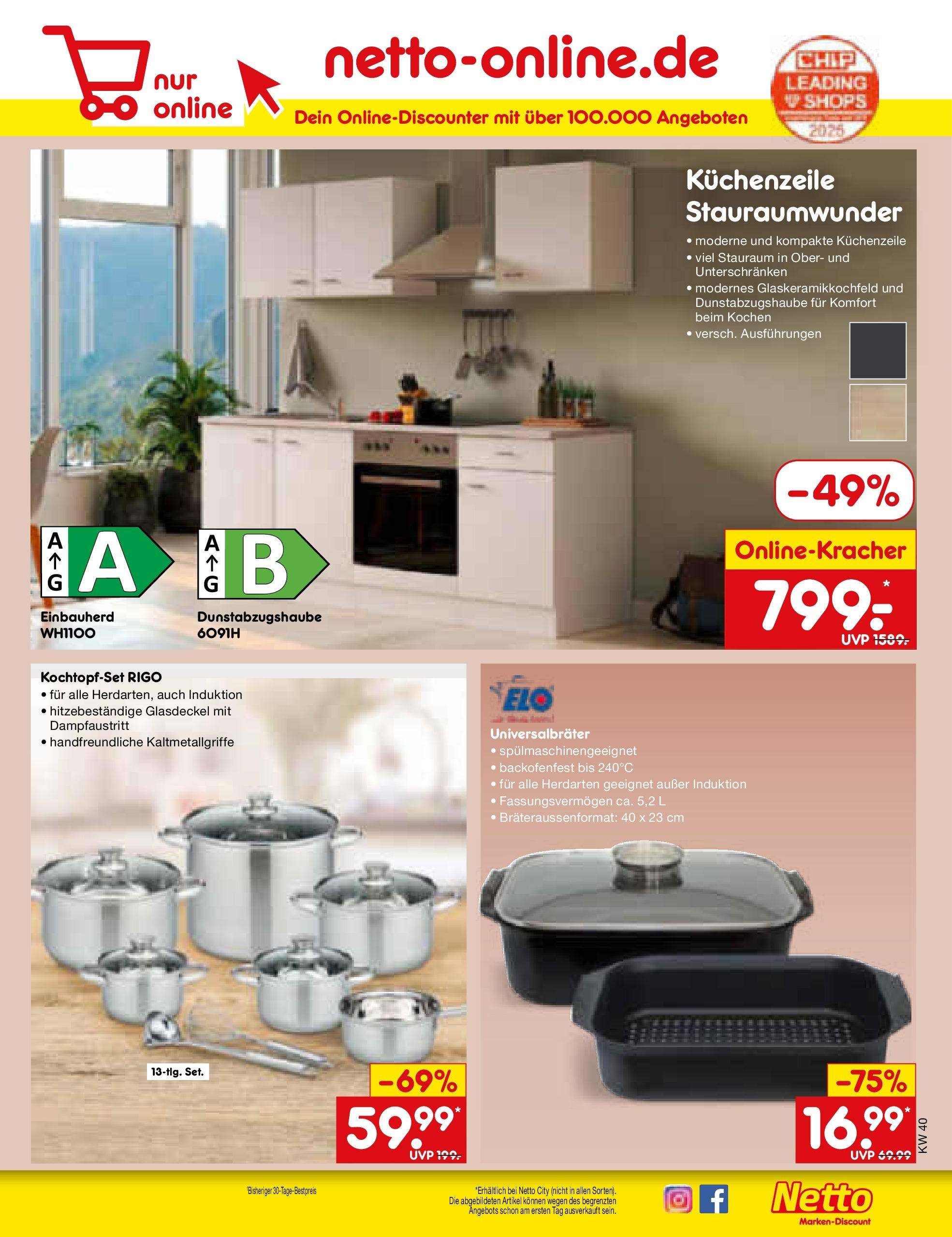 Netto Marken-Discount prospekt Frankfurt Am Main	 (ab 28.09.2025) » Angebote | Seite: 47 | Produkte: Küchenzeile