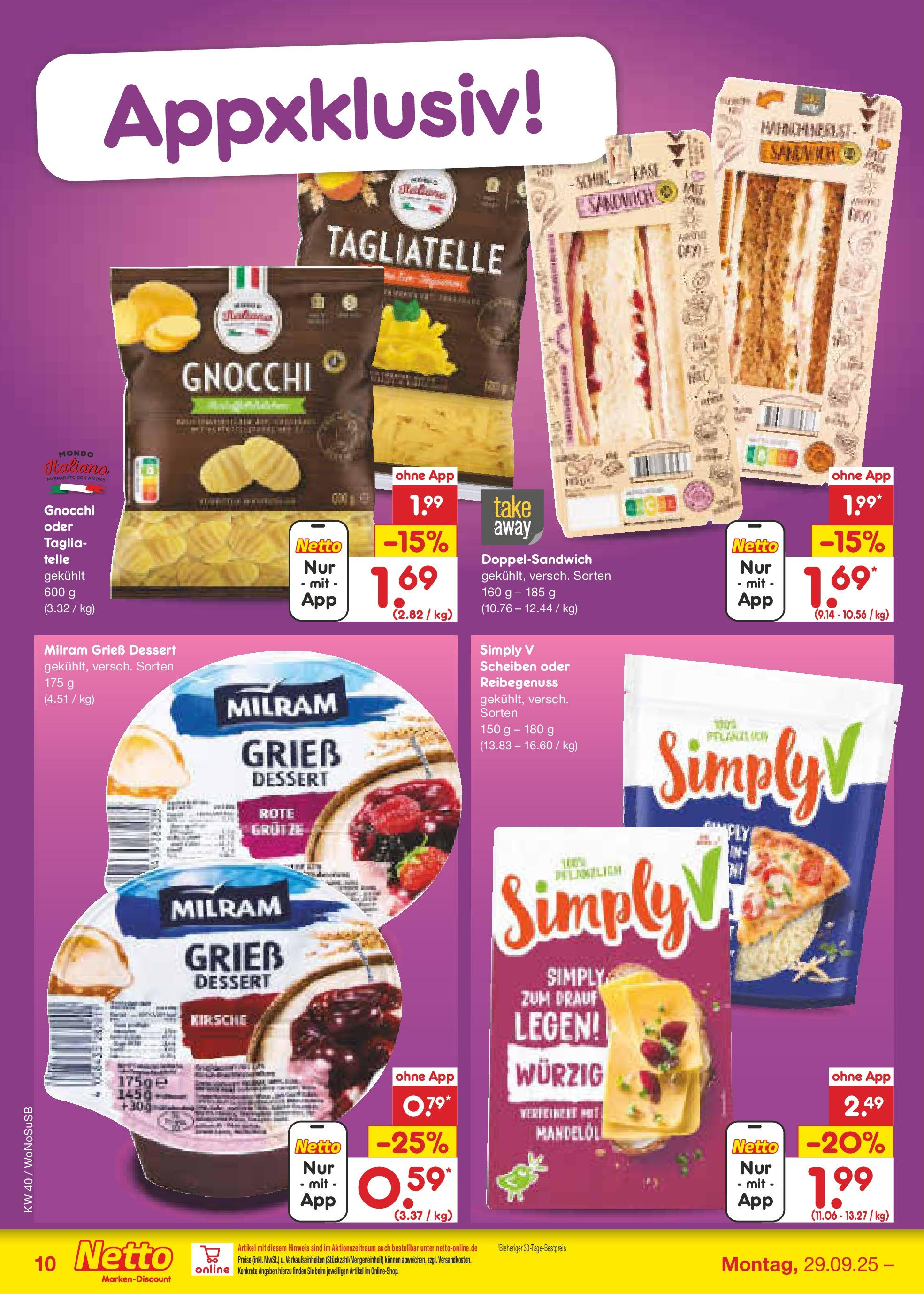 Netto Marken-Discount prospekt Frankfurt Am Main	 (ab 28.09.2025) » Angebote | Seite: 10 | Produkte: Milram