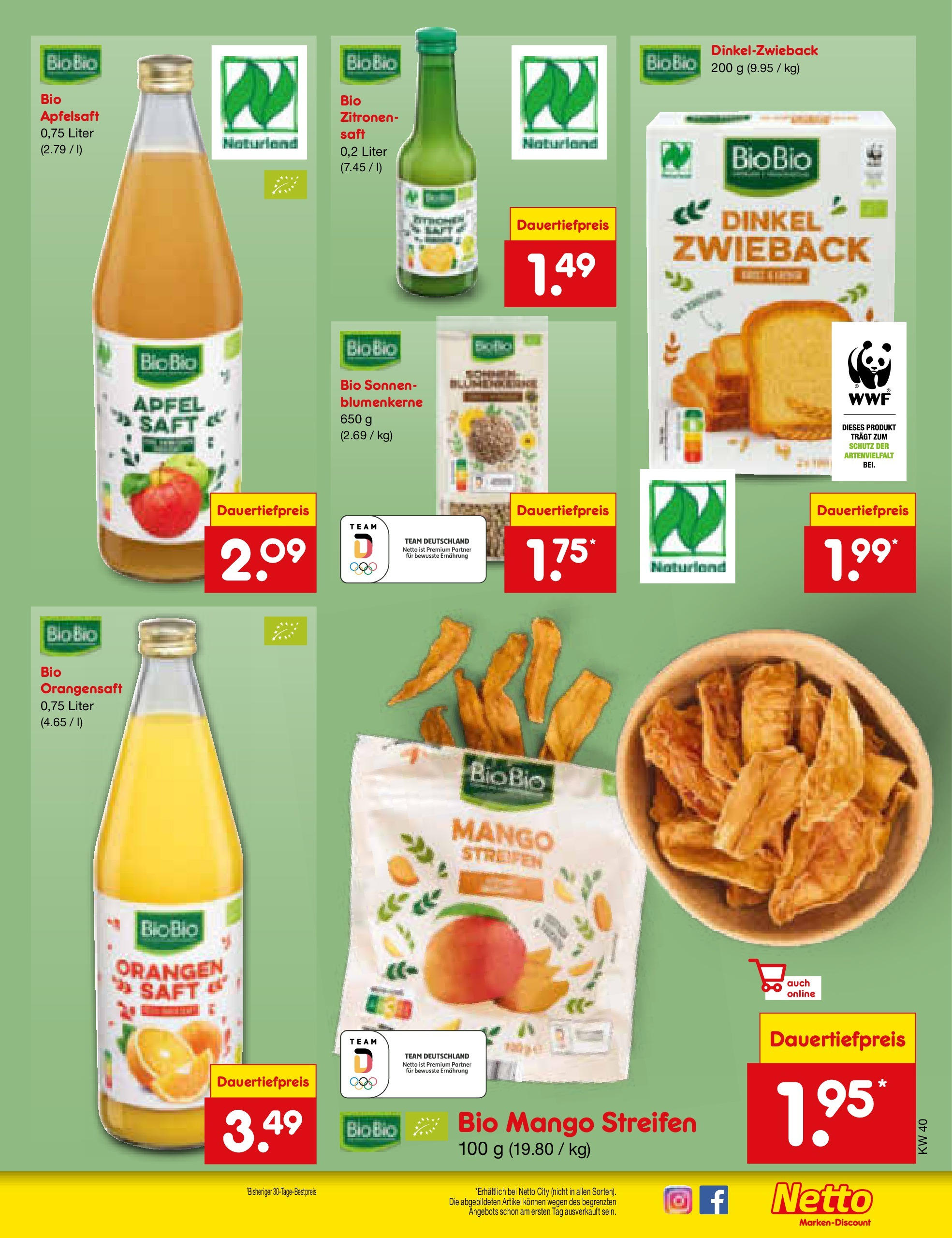 Netto Marken-Discount prospekt Frankfurt Am Main	 (ab 28.09.2025) » Angebote | Seite: 55 | Produkte: Orangen, Apfelsaft, Mango, Saft