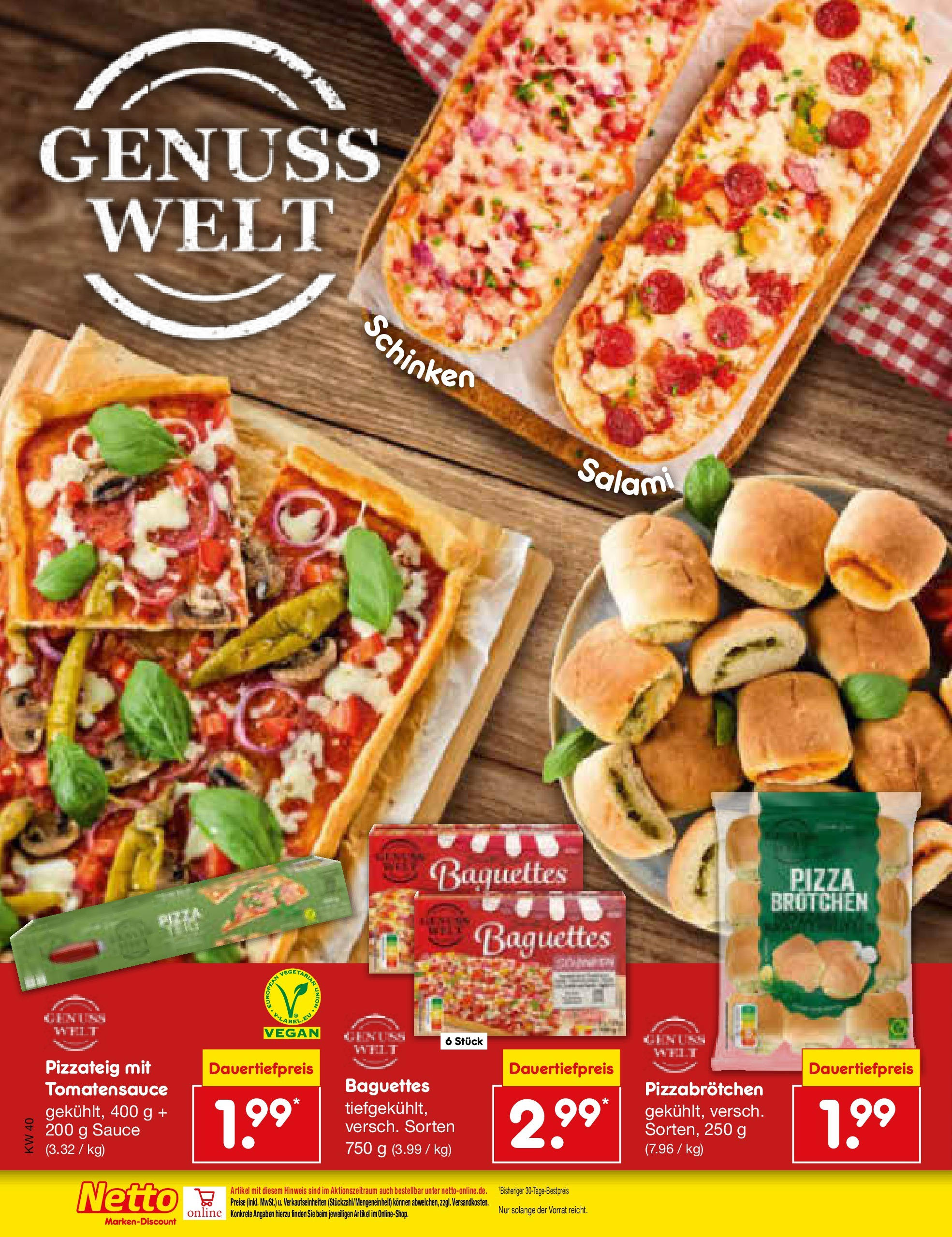 Netto Marken-Discount prospekt Frankfurt Am Main	 (ab 28.09.2025) » Angebote | Seite: 56 | Produkte: Salami, Schinken, Pizza
