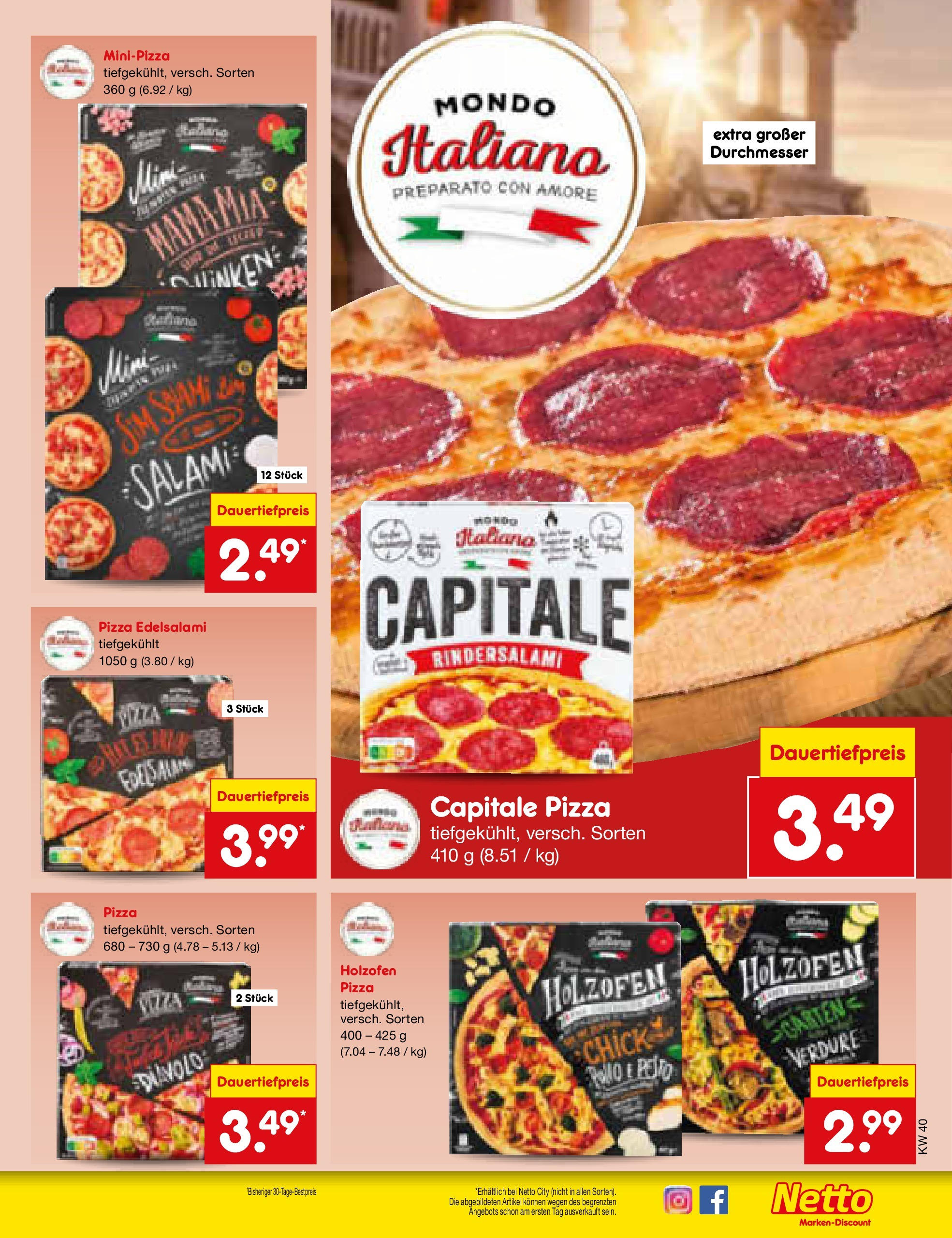 Netto Marken-Discount prospekt Frankfurt Am Main	 (ab 28.09.2025) » Angebote | Seite: 57 | Produkte: Salami, Pizza