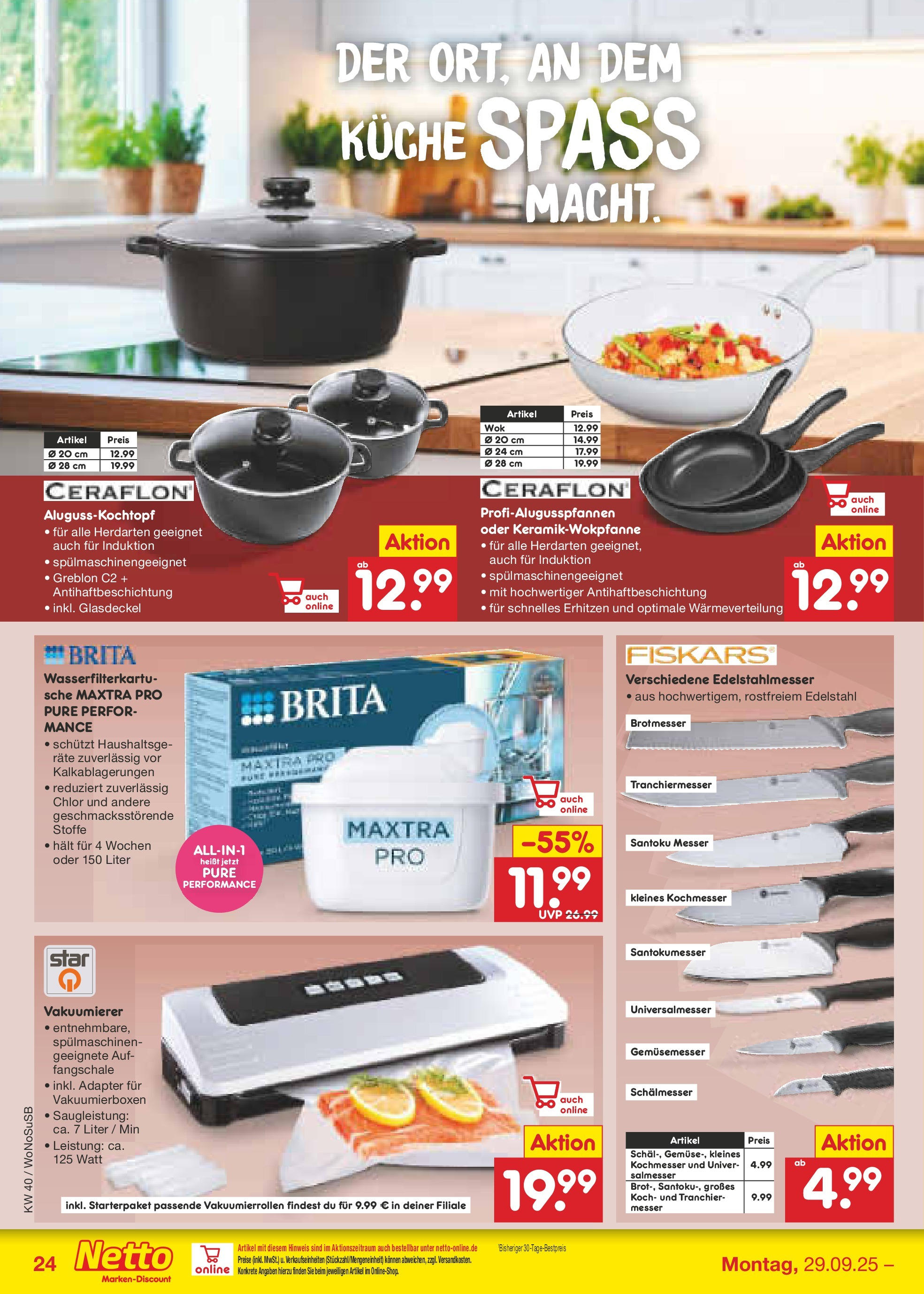 Netto Marken-Discount prospekt Frankfurt Am Main	 (ab 28.09.2025) » Angebote | Seite: 28 | Produkte: Adapter, Vakuumierer, Küche
