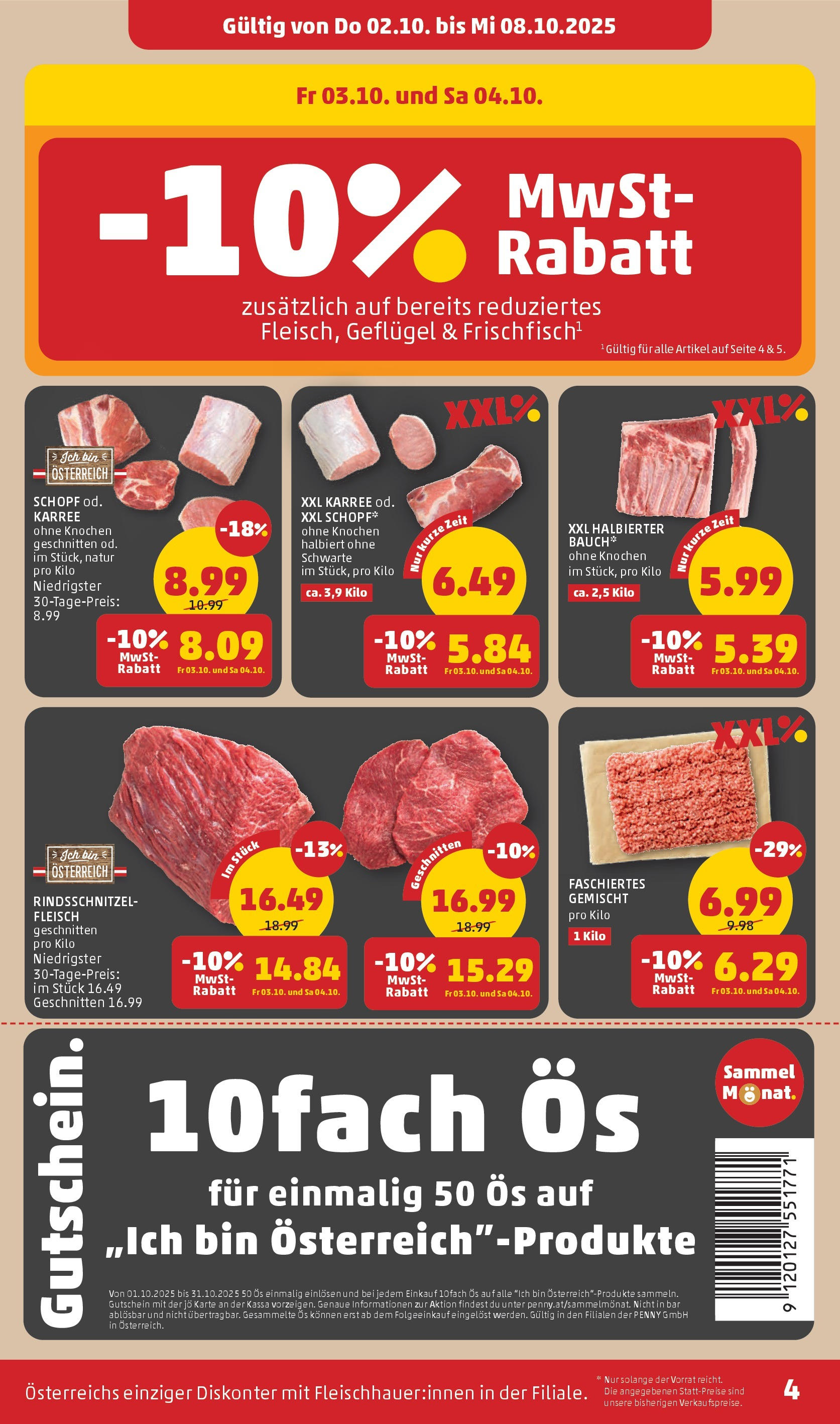 Penny Markt Flugblatt ab (02.10.2025) - Angebote, Prospekt | Seite: 4