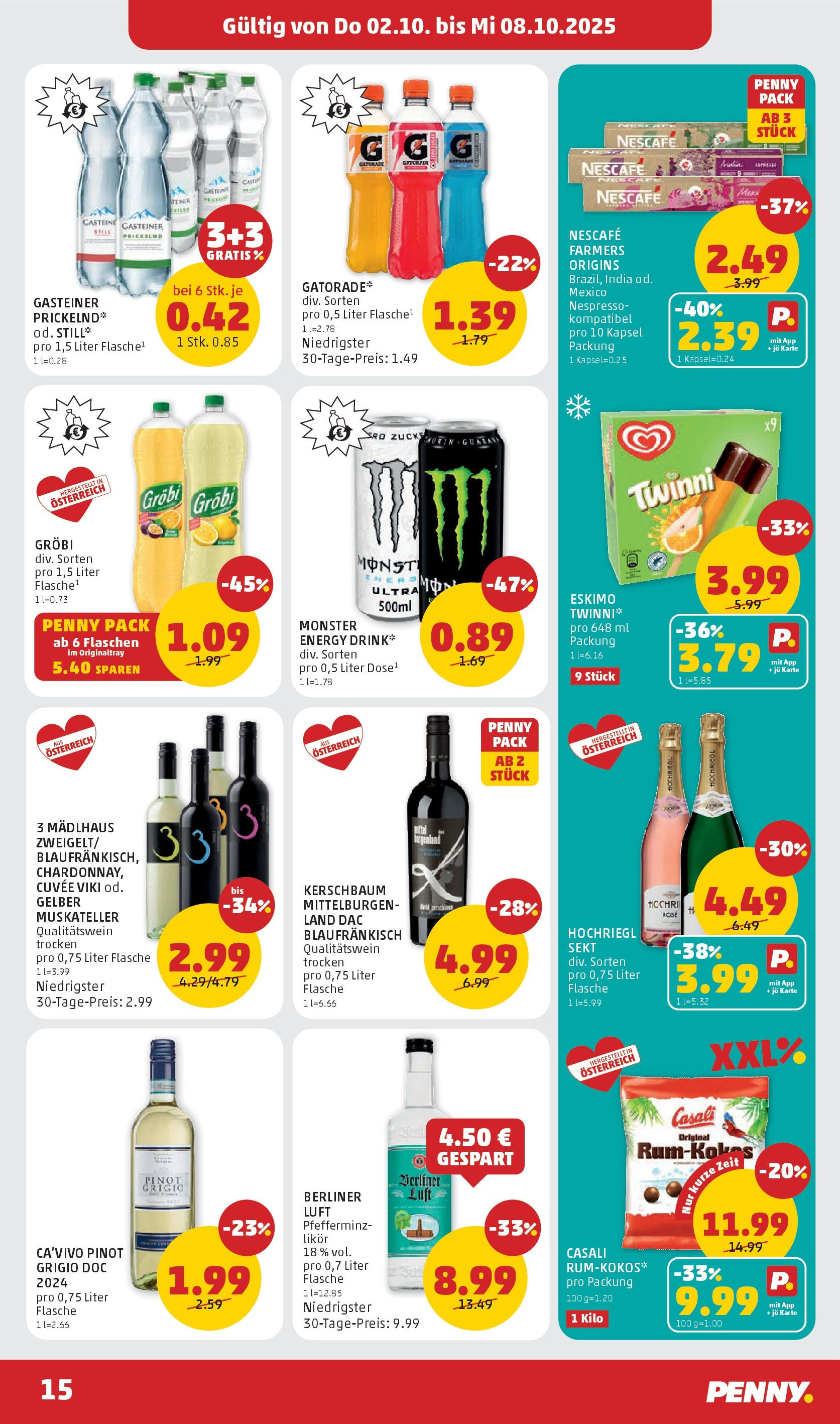 Penny Markt Flugblatt ab (02.10.2025) - Angebote, Prospekt | Seite: 15