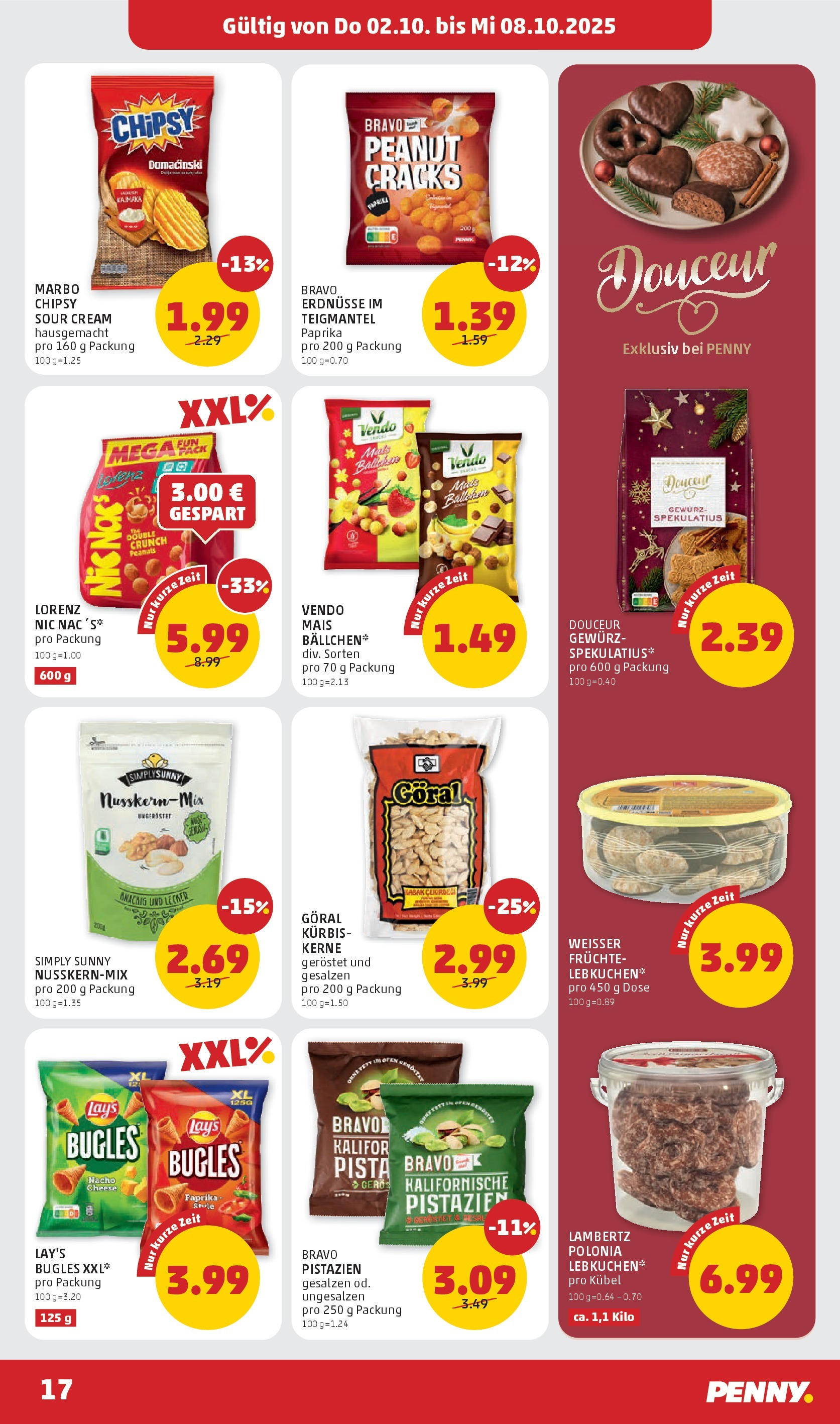 Penny Markt Flugblatt ab (02.10.2025) - Angebote, Prospekt | Seite: 17 | Produkte: Папионка