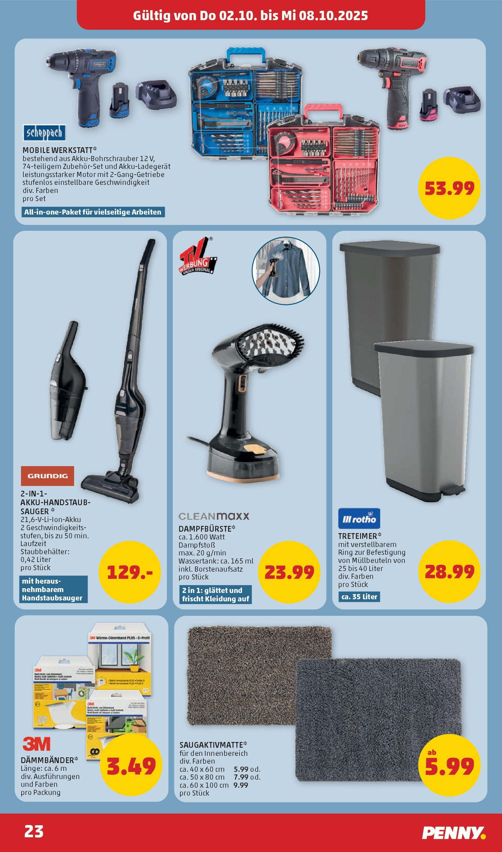 Penny Markt Flugblatt ab (02.10.2025) - Angebote, Prospekt | Seite: 23