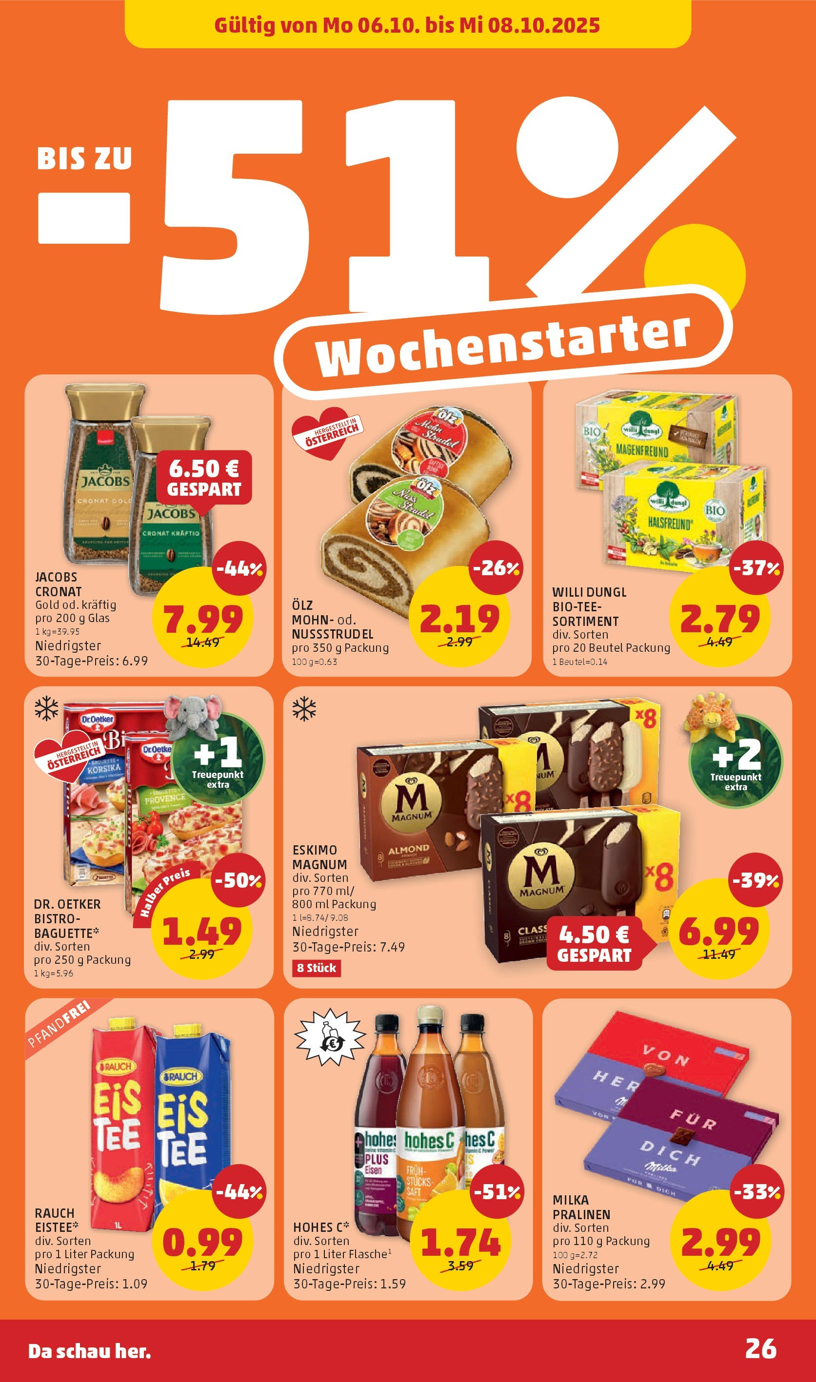 Penny Markt Flugblatt ab (02.10.2025) - Angebote, Prospekt | Seite: 26 | Produkte: Saft