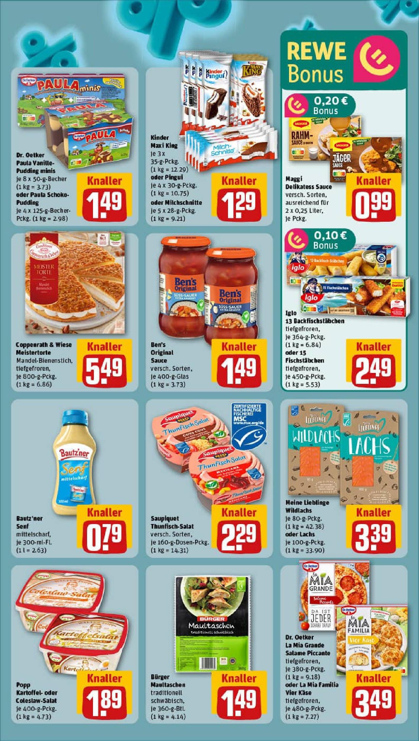 REWE Prospekt ab 28.09.2025 zum Blättern » Angebote | Seite: 5 | Produkte: Maggi, Käse, Iglo, Pudding