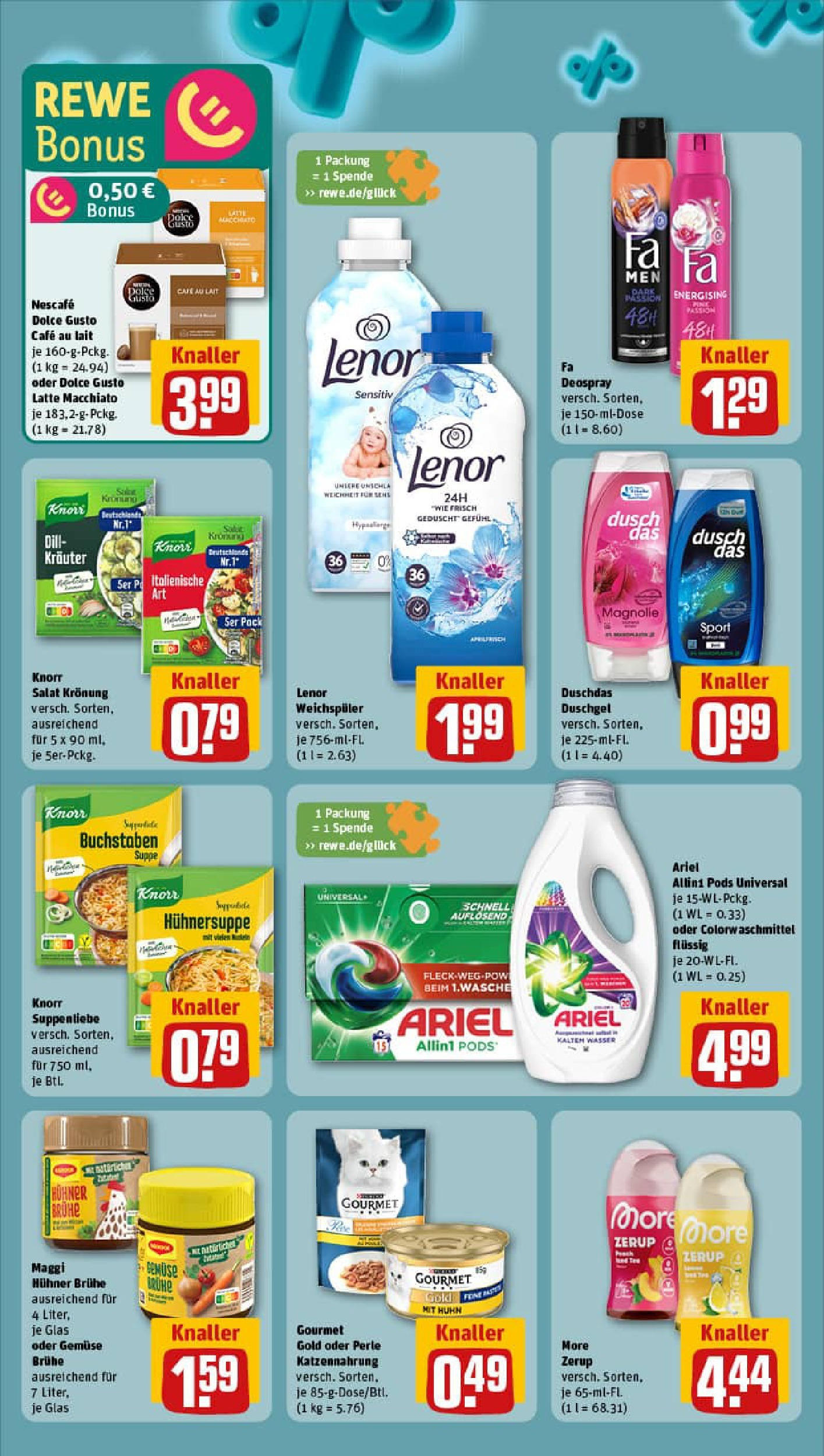 REWE Prospekt ab 28.09.2025 zum Blättern » Angebote | Seite: 7 | Produkte: Nescafe, Maggi, Deospray, Dill