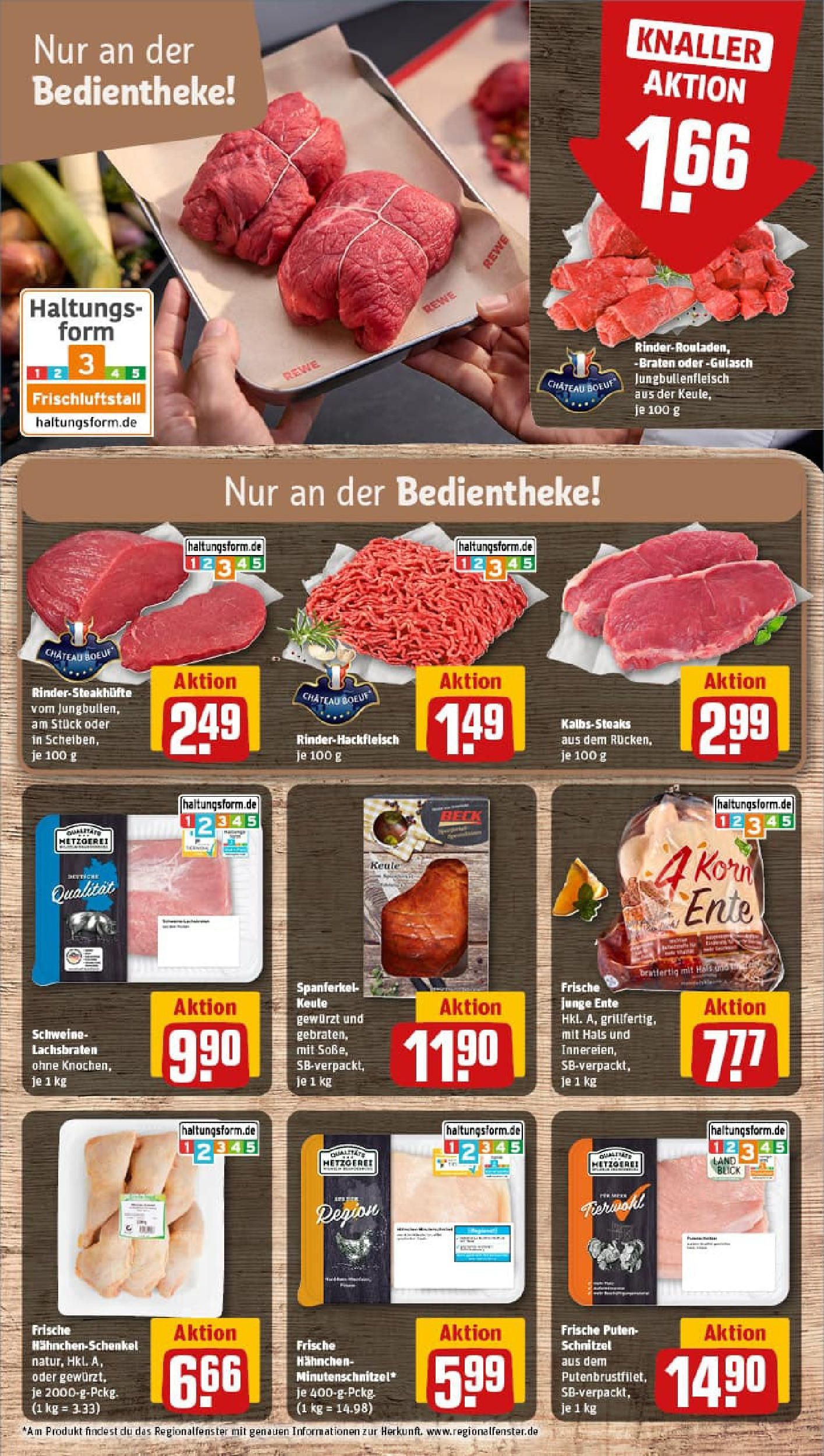 REWE Prospekt ab 28.09.2025 zum Blättern » Angebote | Seite: 12 | Produkte: Hahnchenschenkel, Schnitzel, Gulasch, Steak
