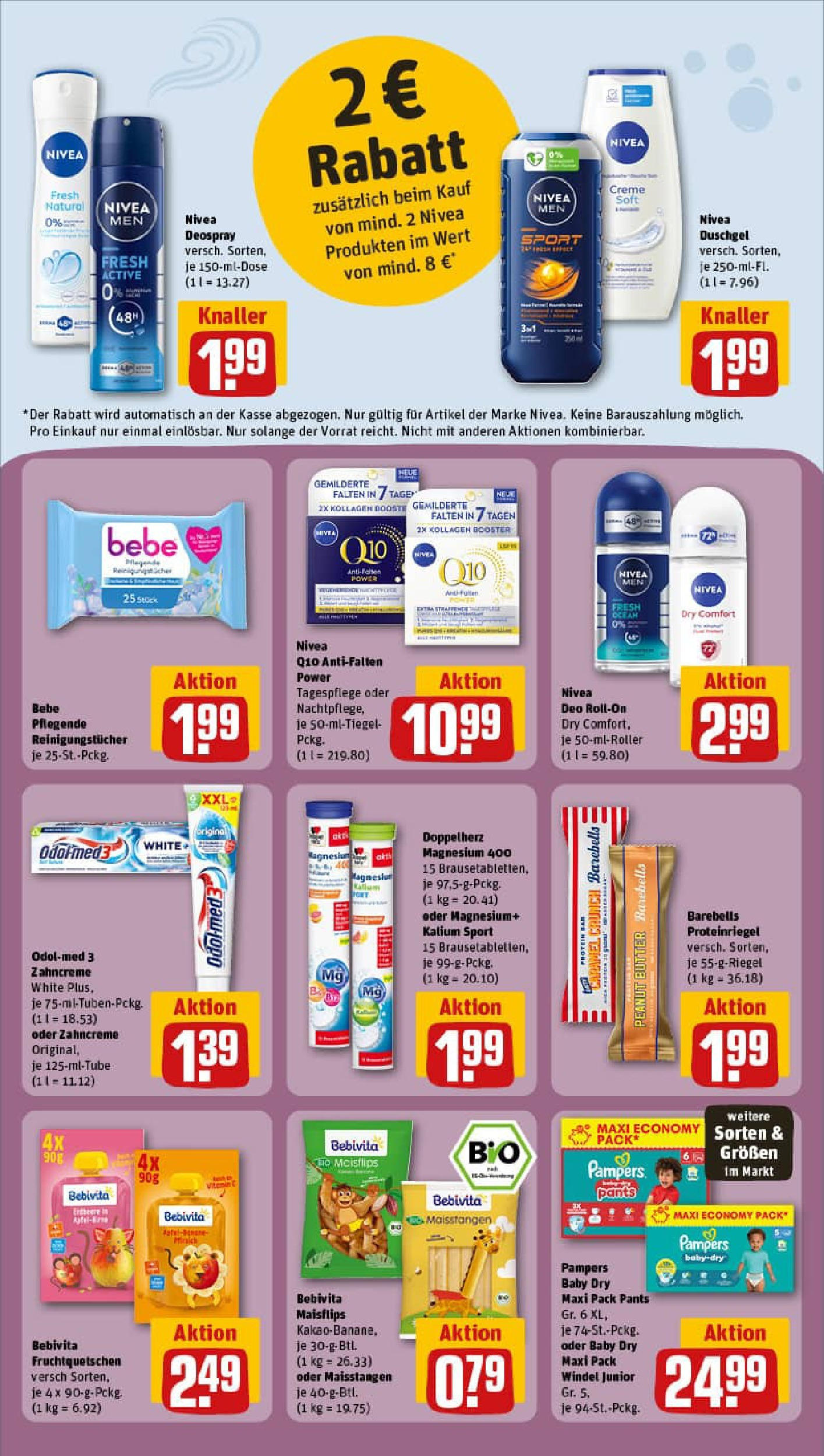 REWE Prospekt ab 28.09.2025 zum Blättern » Angebote | Seite: 26 | Produkte: Butter, Duschgel, Deo Roll-On, Deospray