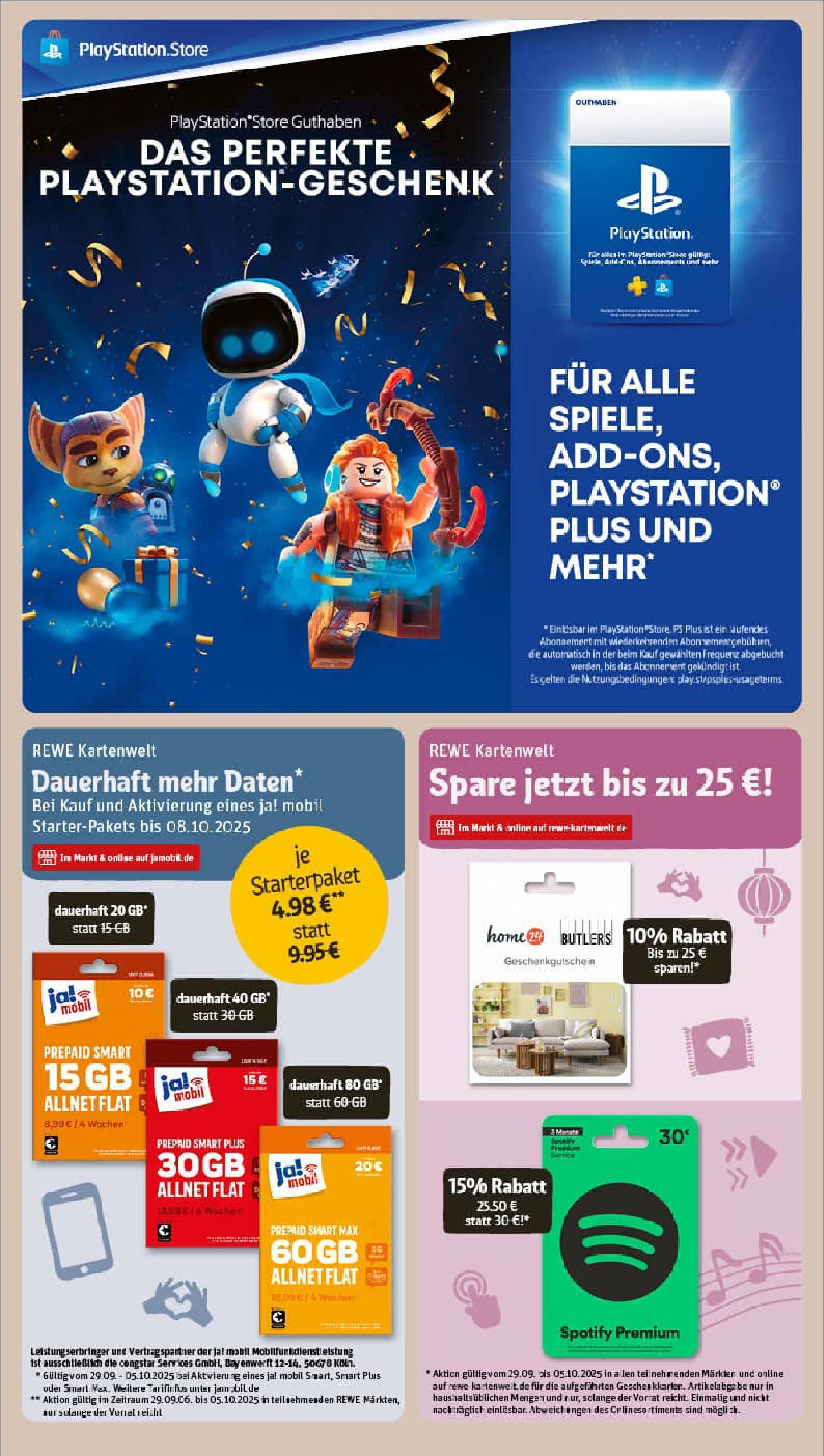 REWE Prospekt ab 28.09.2025 zum Blättern » Angebote | Seite: 29 | Produkte: Playstation