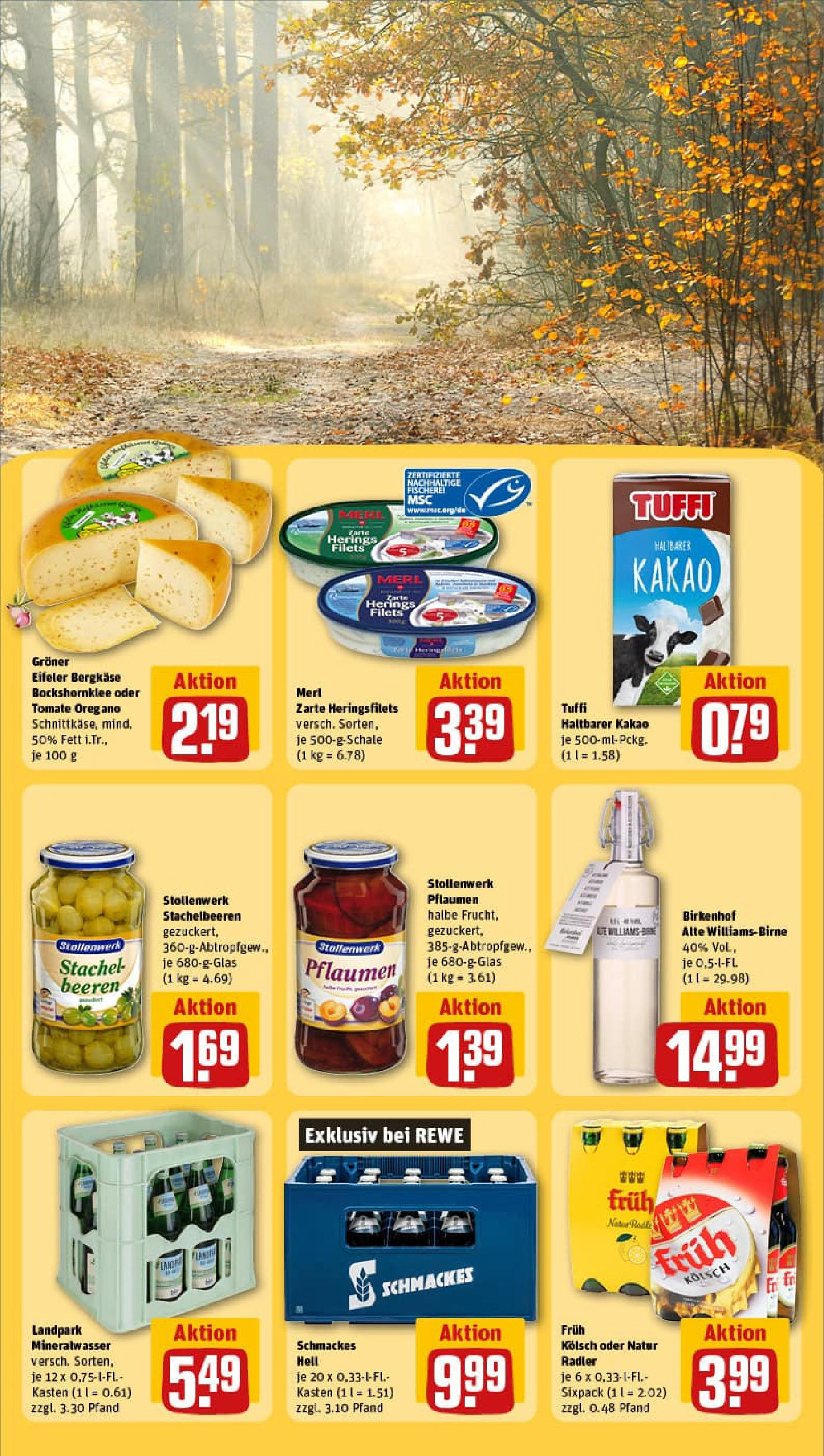 REWE Prospekt ab 29.09.2025 zum Blättern » Angebote | Seite: 25 | Produkte: Pflaumen, Mineralwasser, Radler