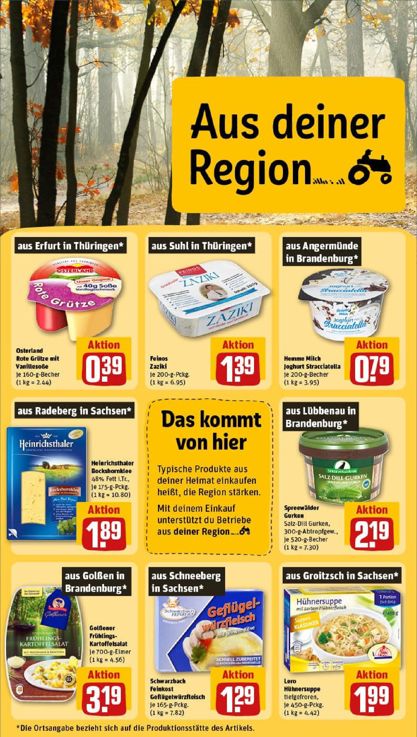 REWE Prospekt ab 28.09.2025 zum Blättern » Angebote | Seite: 24 | Produkte: Milch, Joghurt, Gurken
