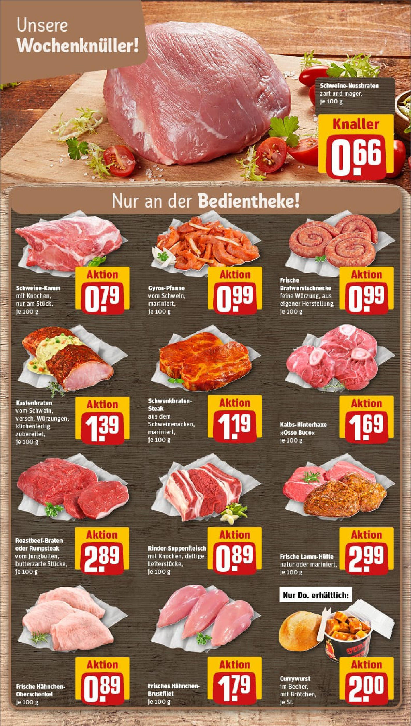 REWE Prospekt ab 29.09.2025 zum Blättern » Angebote | Seite: 12 | Produkte: Rumpsteak, Hahnchen, Gyros, Steak