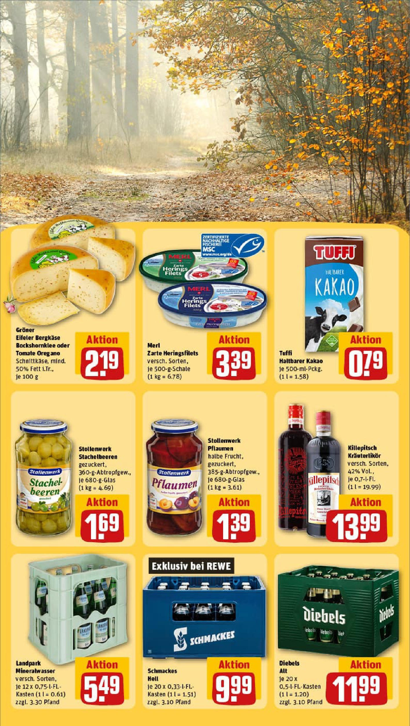 REWE Prospekt ab 28.09.2025 zum Blättern » Angebote | Seite: 23 | Produkte: Pflaumen, Mineralwasser, Diebels