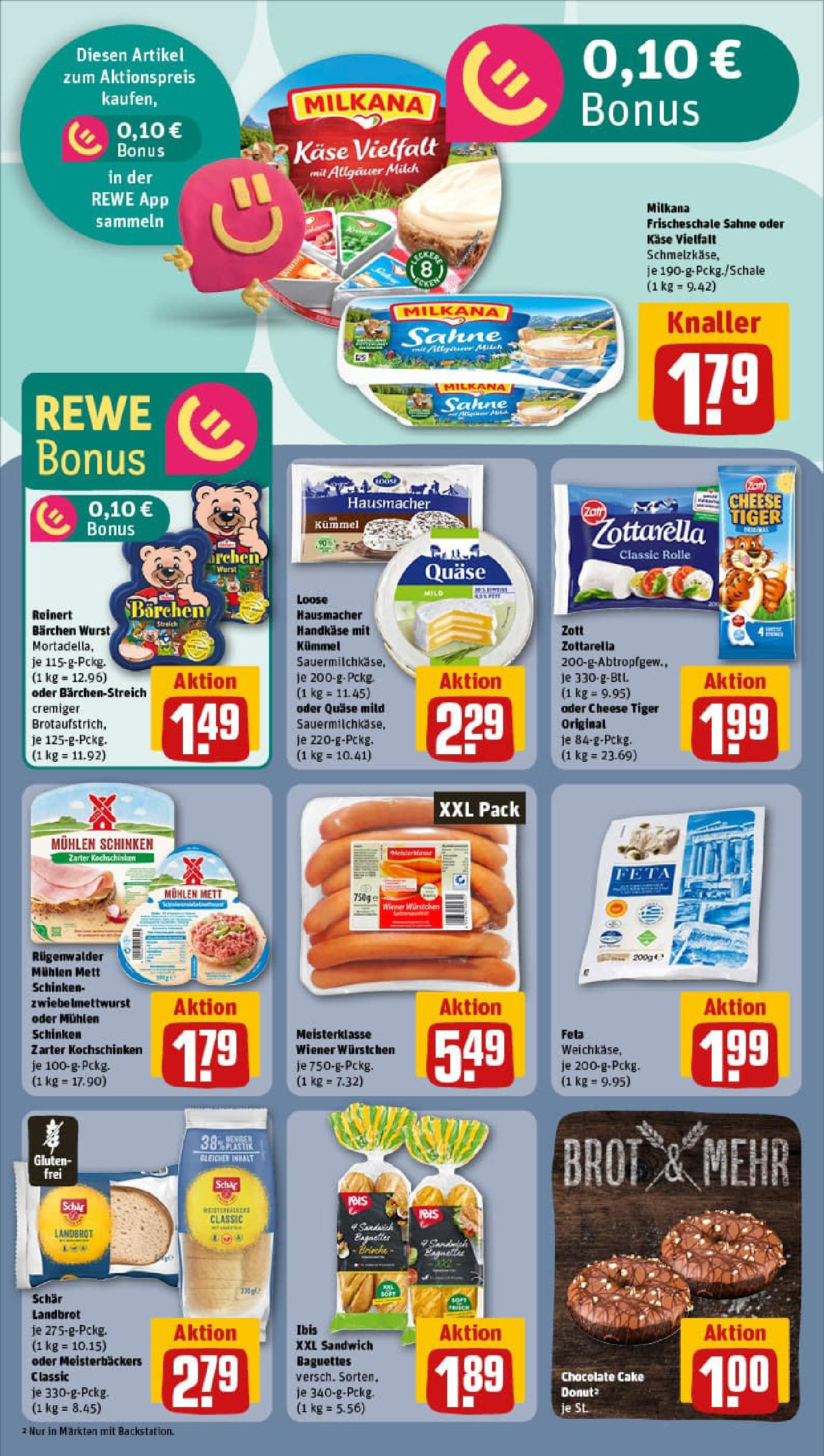 REWE Prospekt ab 28.09.2025 zum Blättern » Angebote | Seite: 20 | Produkte: Feta, Milch, Käse, Milkana