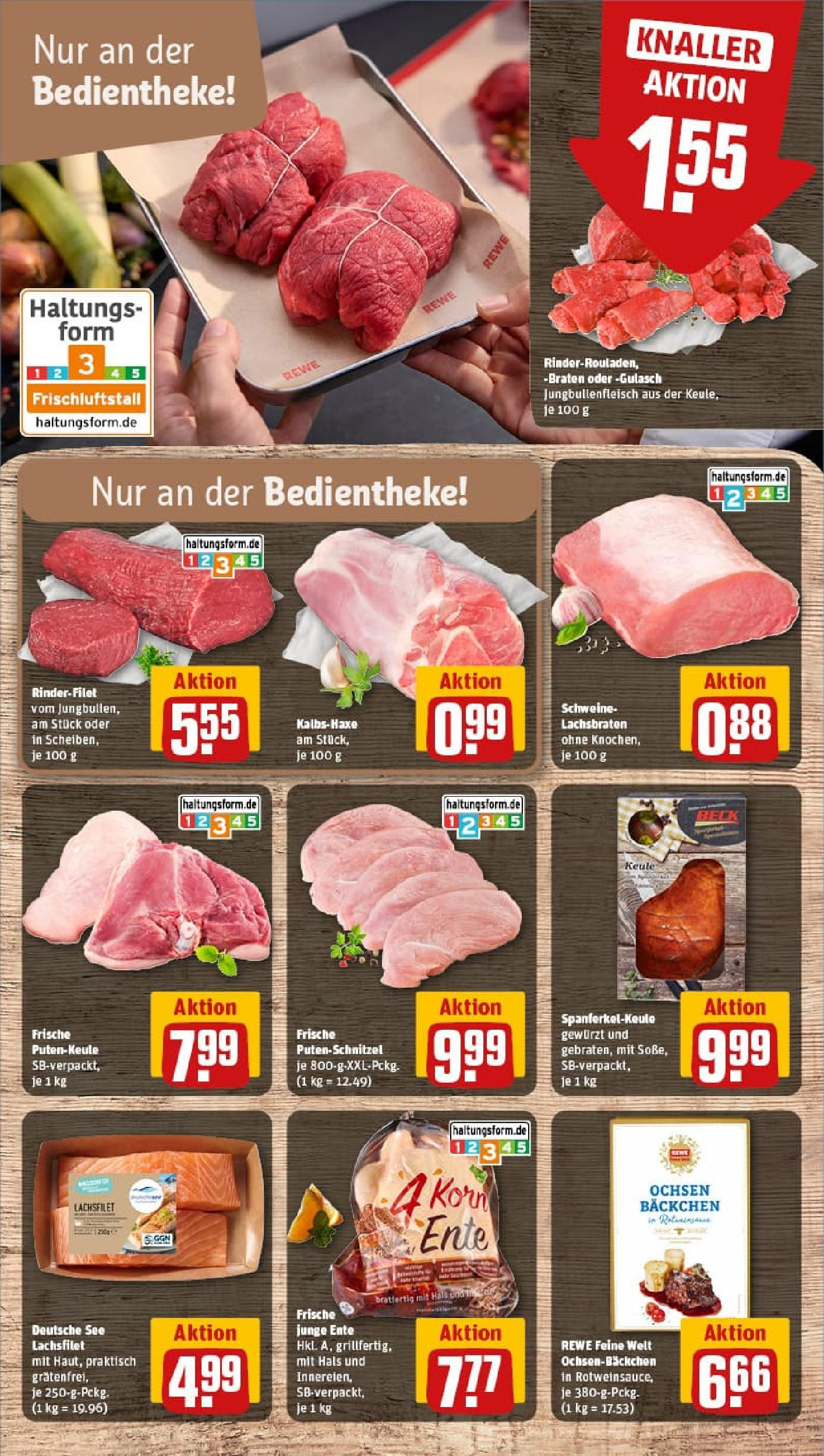 REWE Prospekt ab 29.09.2025 zum Blättern » Angebote | Seite: 16 | Produkte: Rinderrouladen, Gurken