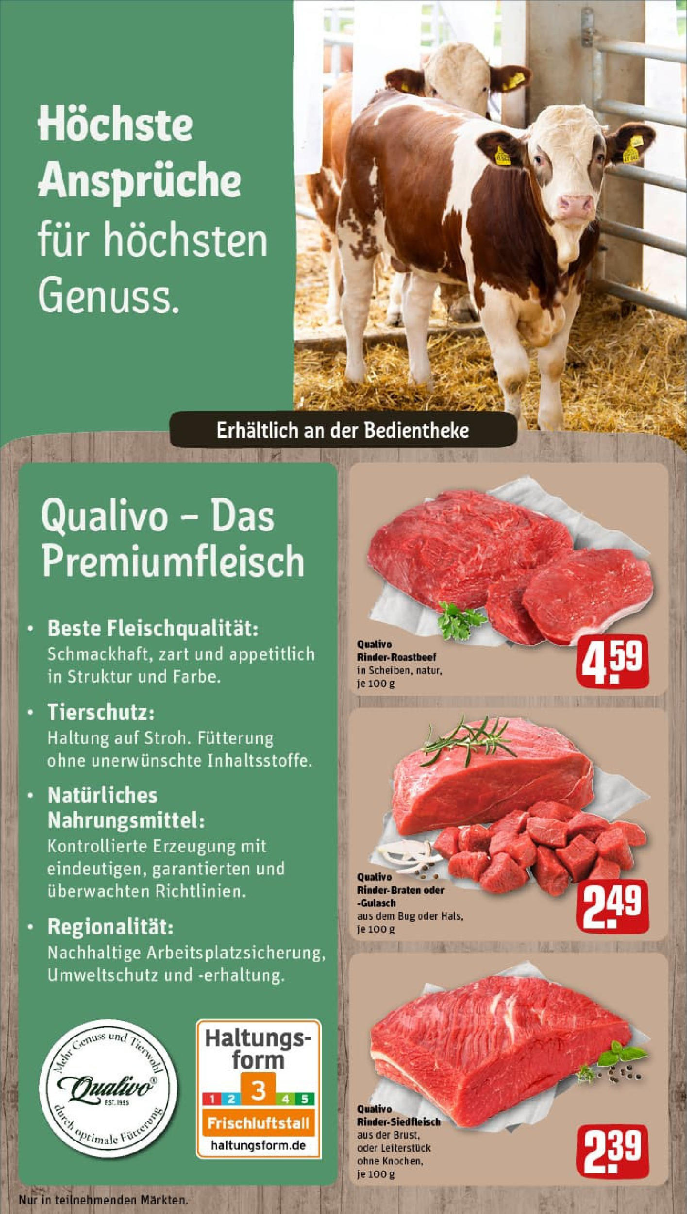 REWE Prospekt ab 28.09.2025 zum Blättern » Angebote | Seite: 18 | Produkte: Rinderbraten, Gulasch