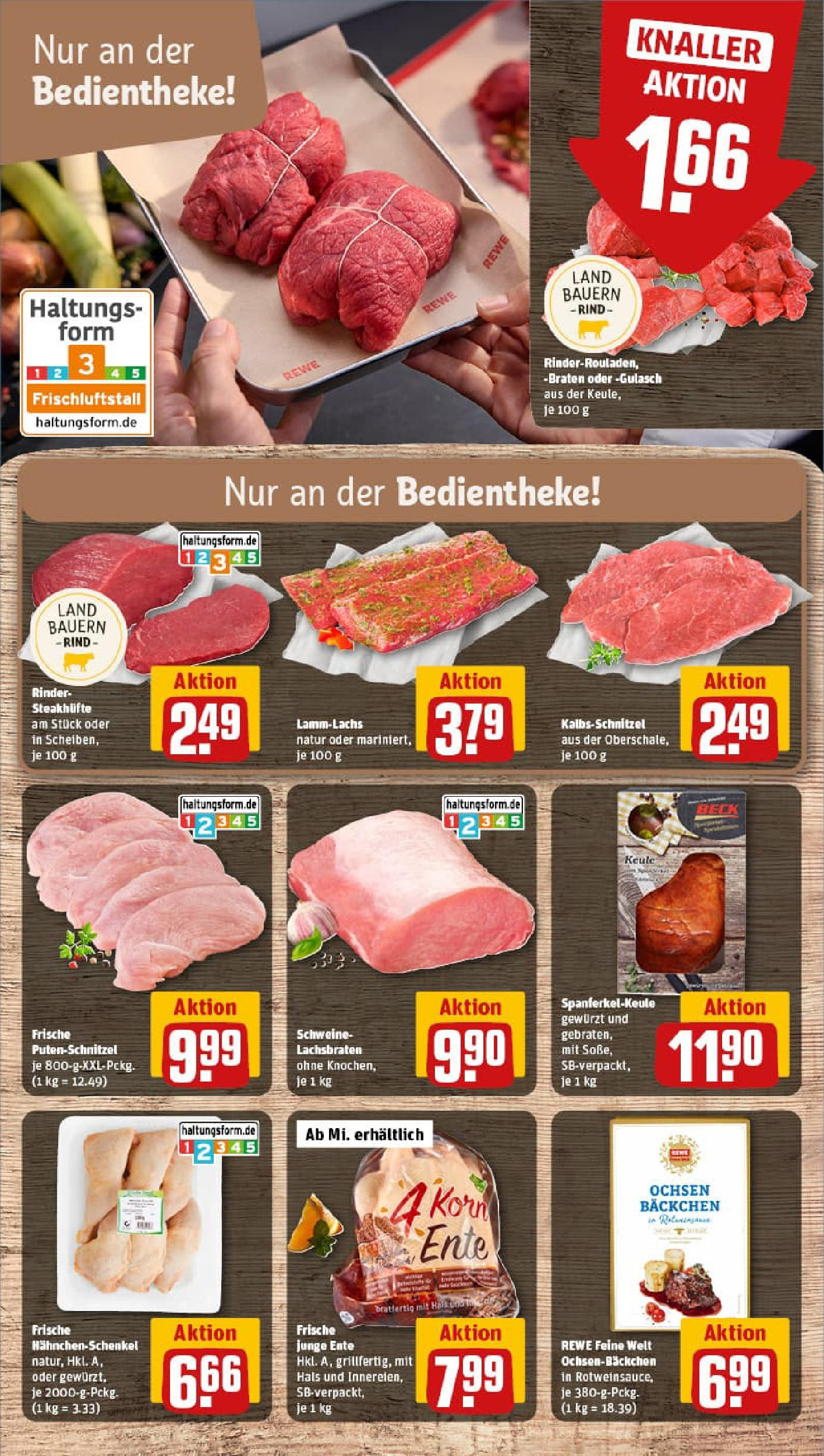 REWE Prospekt ab 29.09.2025 zum Blättern » Angebote | Seite: 14 | Produkte: Hahnchenschenkel, Schnitzel, Putenschnitzel, Ente