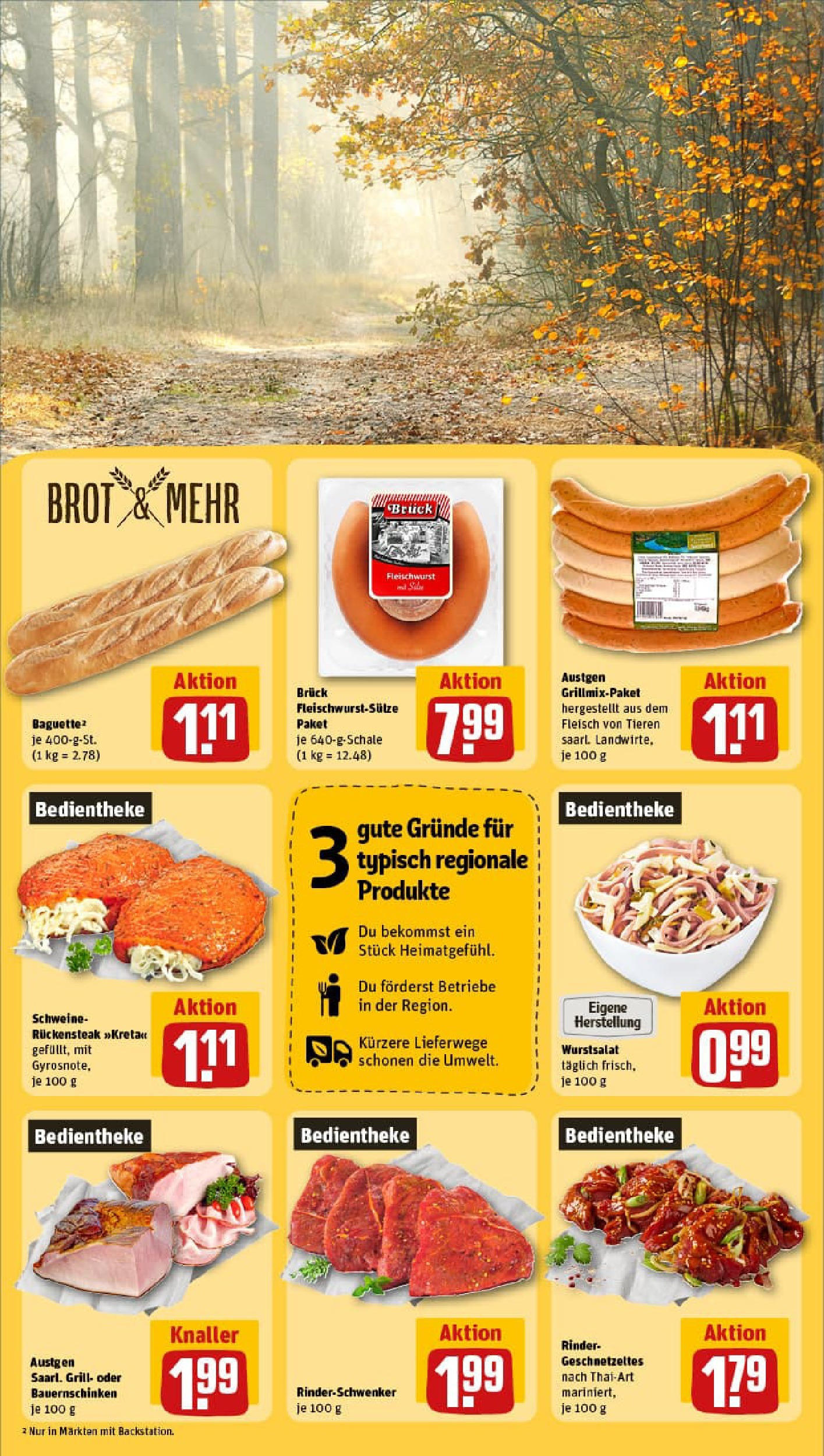 REWE Prospekt ab 28.09.2025 zum Blättern » Angebote | Seite: 27 | Produkte: Grill, Baguette, Steak, Fleisch