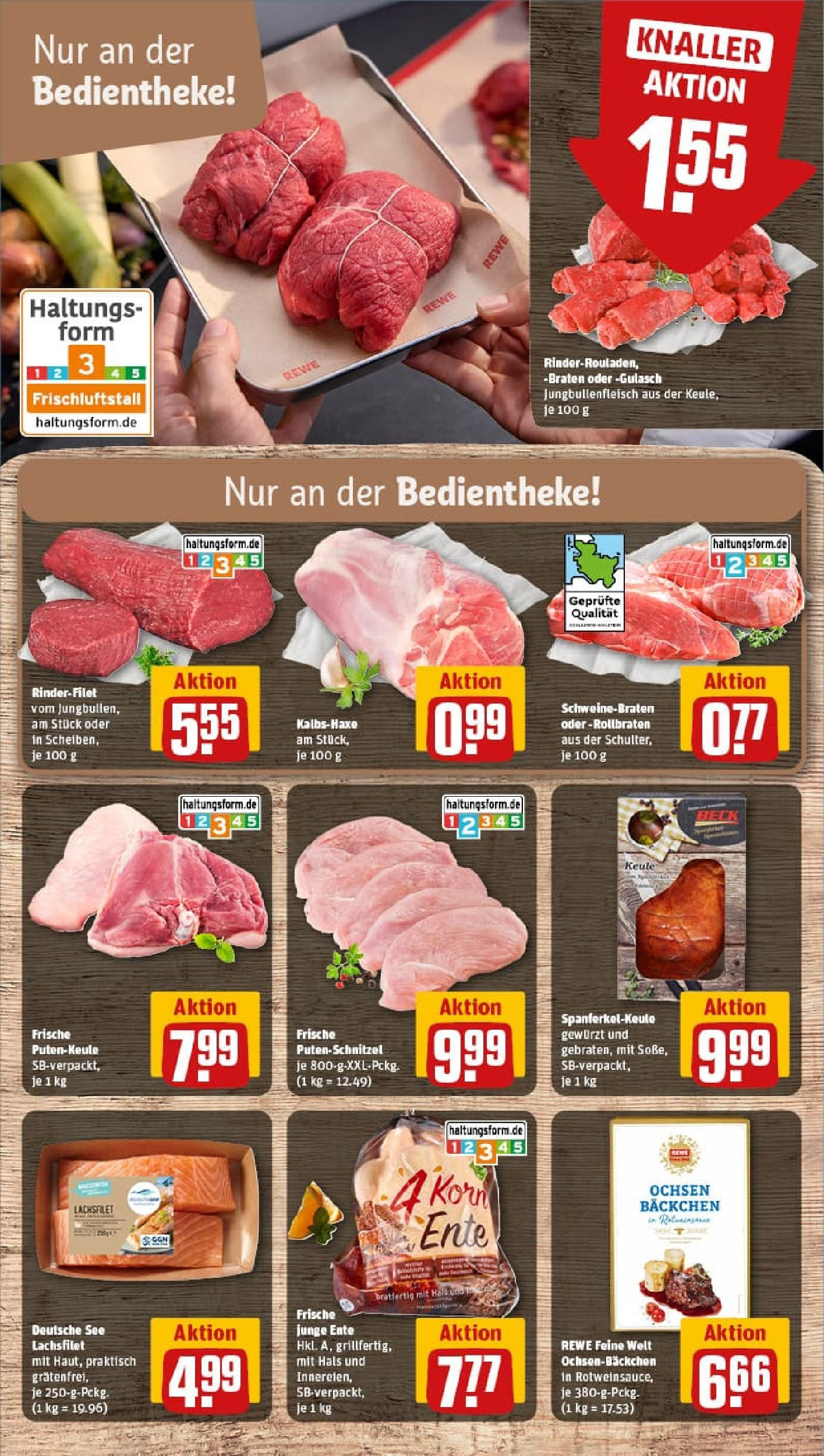 REWE Prospekt ab 28.09.2025 zum Blättern » Angebote | Seite: 16 | Produkte: Rinderrouladen, Gurken