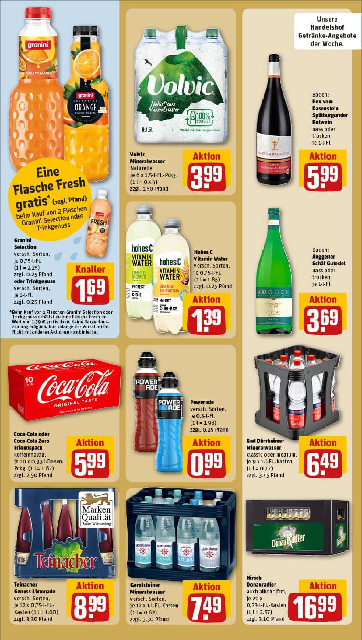 REWE Prospekt ab 29.09.2025 zum Blättern » Angebote | Seite: 20 | Produkte: Limonade, Mineralwasser, Powerade, Limette