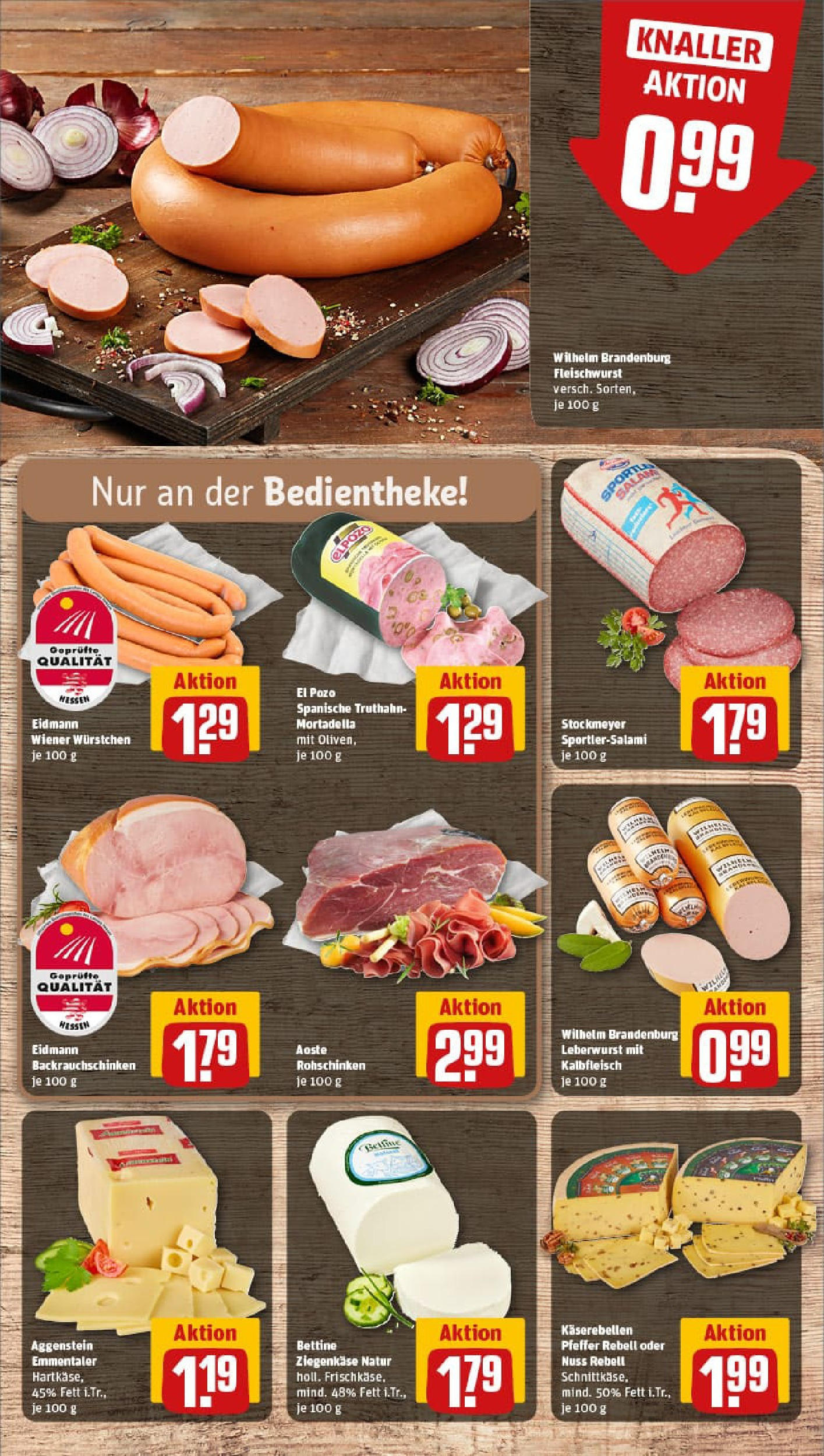 REWE Prospekt ab 28.09.2025 zum Blättern » Angebote | Seite: 13 | Produkte: Wiener wurstchen, Käse, Ziegenkäse, Pfeffer
