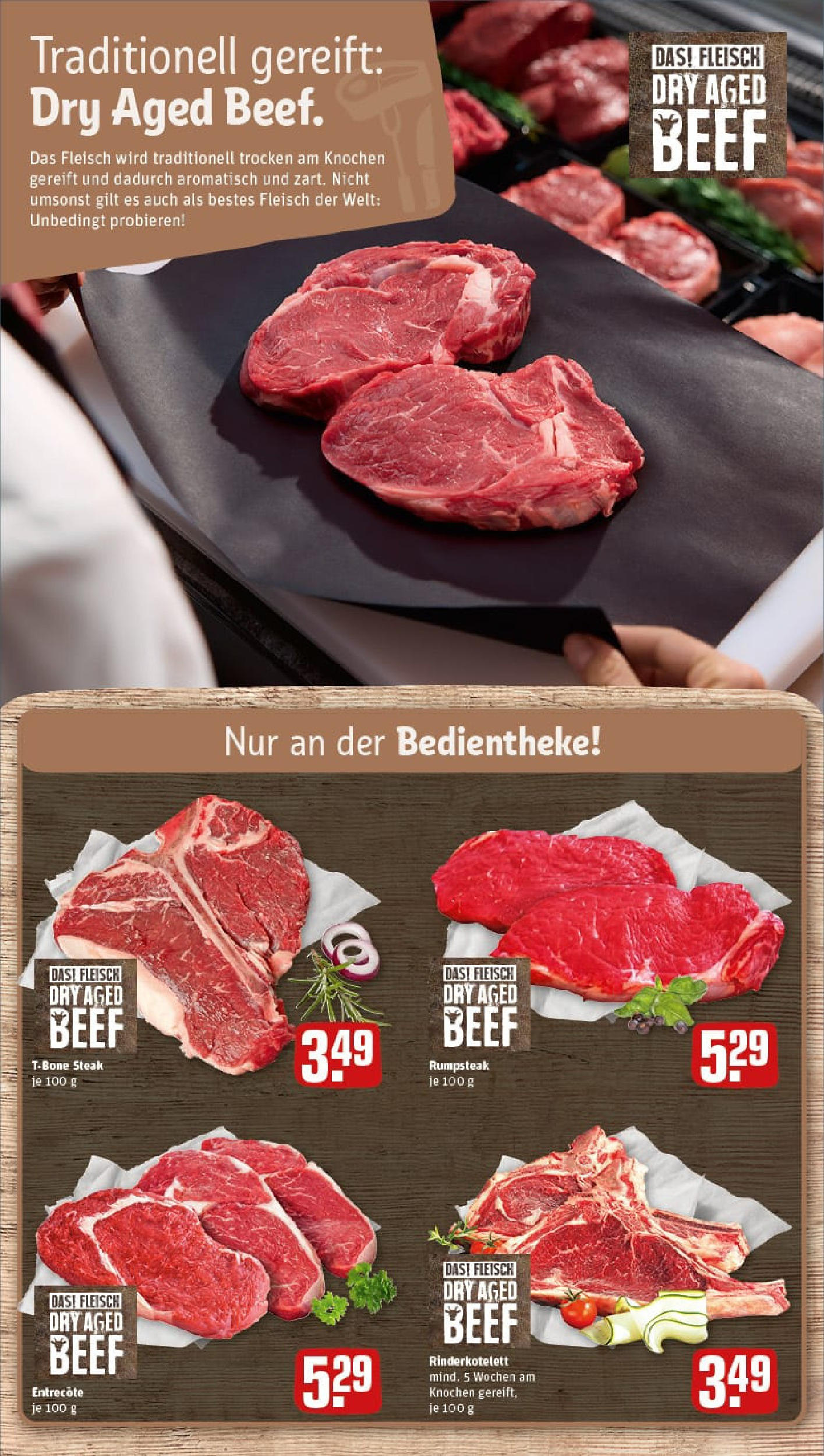 REWE Prospekt ab 29.09.2025 zum Blättern » Angebote | Seite: 15 | Produkte: Rumpsteak, Entrecote, Steak, Fleisch