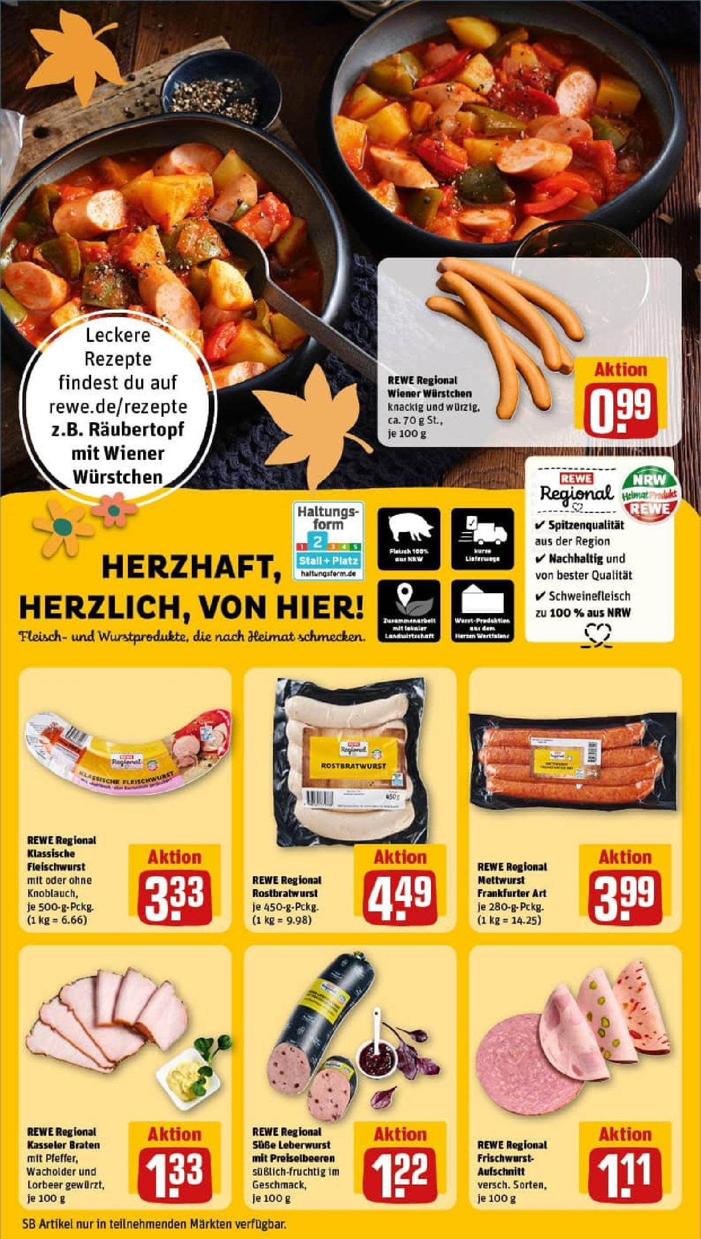 REWE Prospekt ab 28.09.2025 zum Blättern » Angebote | Seite: 13 | Produkte: Joghurt, Becel, Zucker, Muller mullermilch