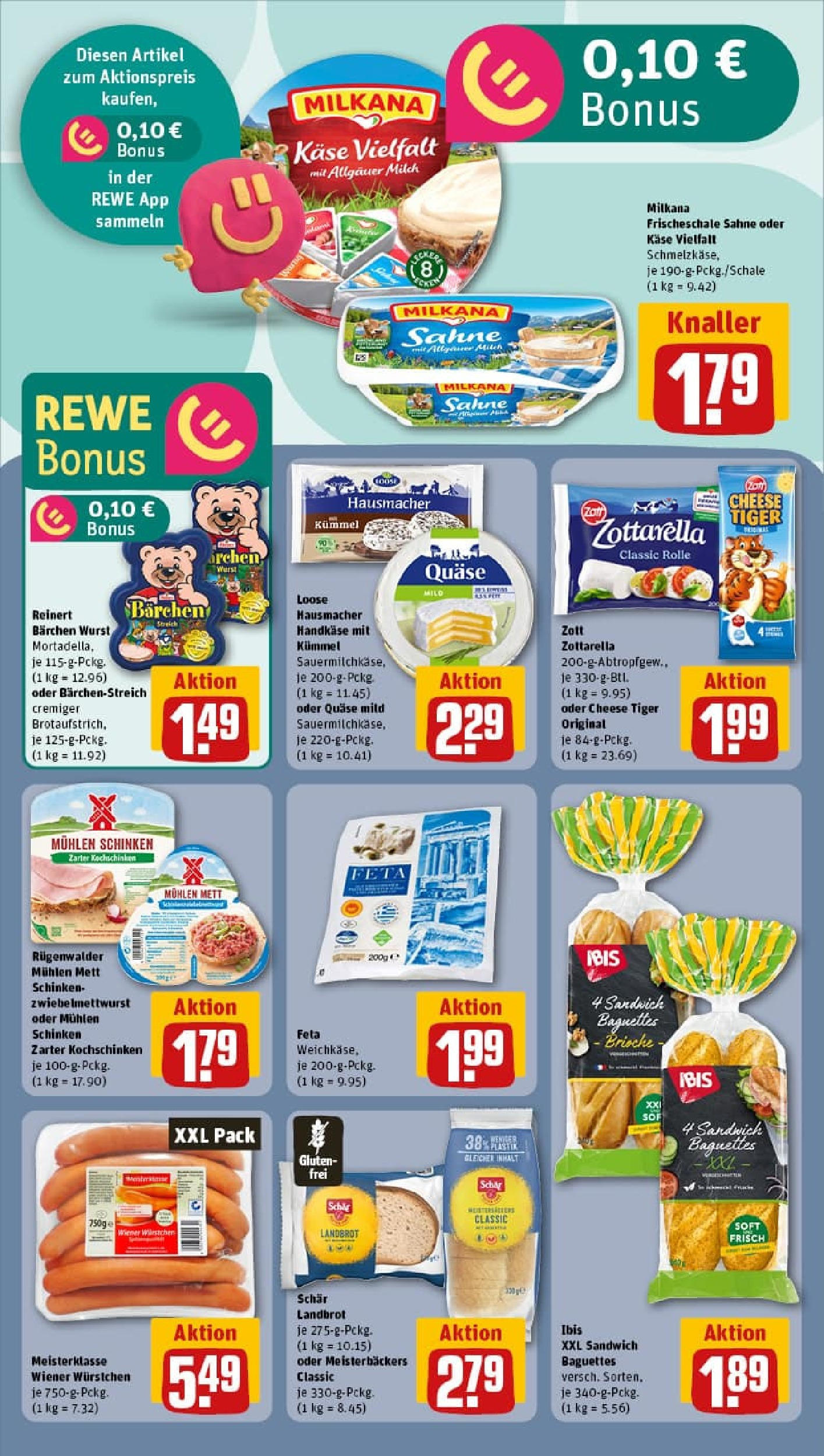 REWE Prospekt ab 28.09.2025 zum Blättern » Angebote | Seite: 14 | Produkte: Butter, McCain, Schnitzel, Frosta