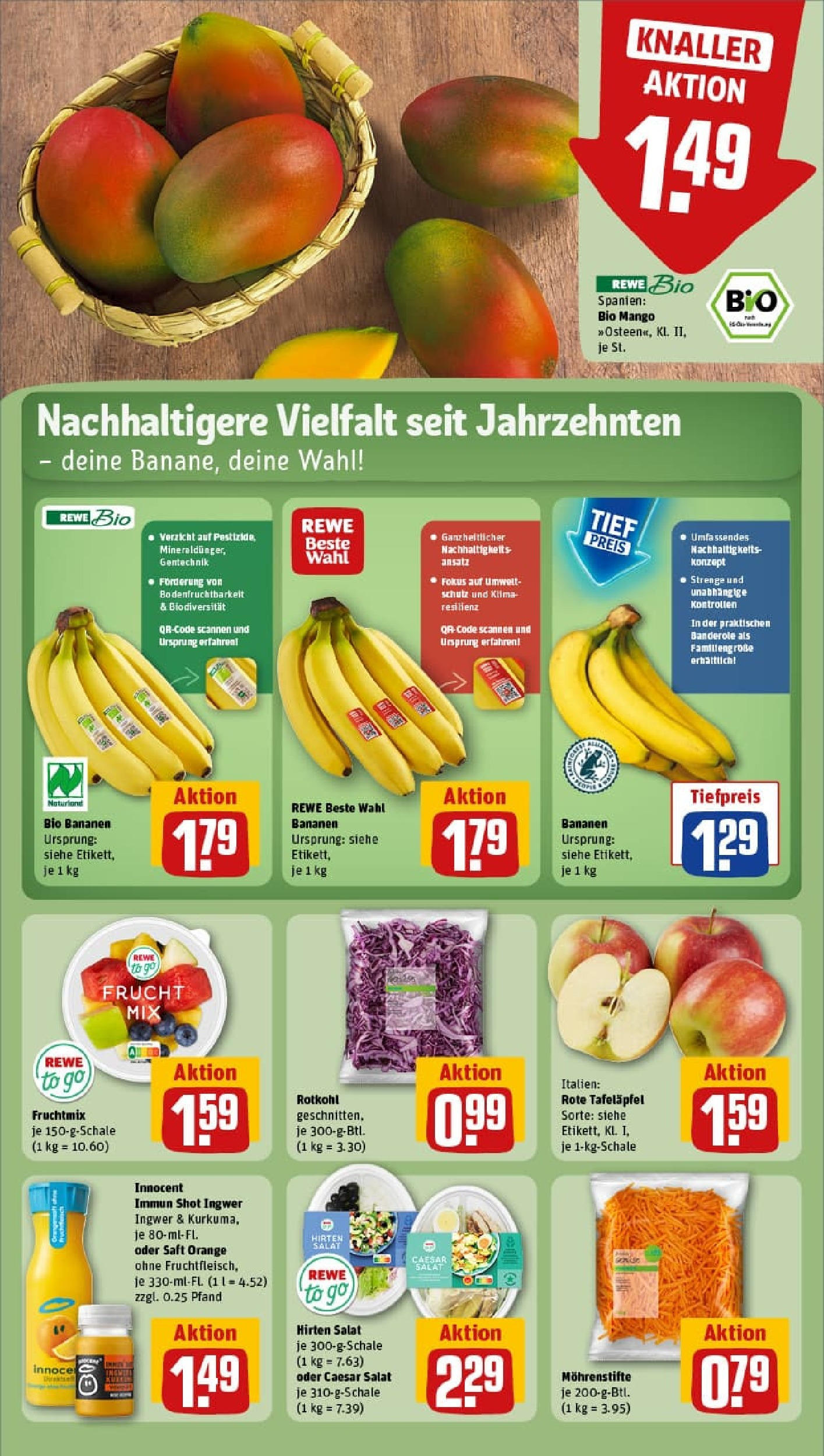 REWE Prospekt ab 28.09.2025 zum Blättern » Angebote | Seite: 12 | Produkte: Trauben, Heidelbeeren, Gemüse, Obst