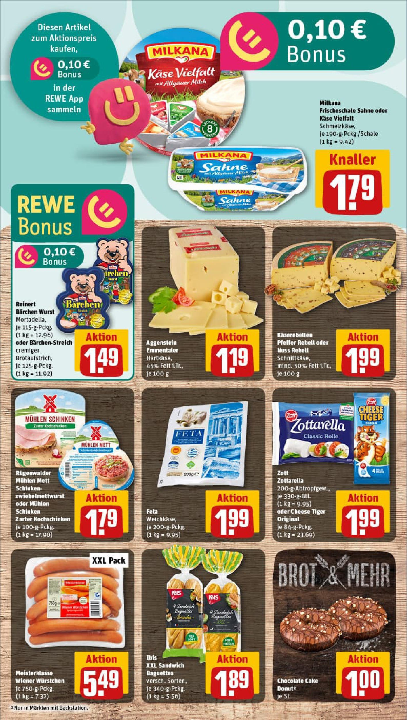 REWE Prospekt ab 28.09.2025 zum Blättern » Angebote | Seite: 15 | Produkte: Baguette, Wurst, Brot, Schinken