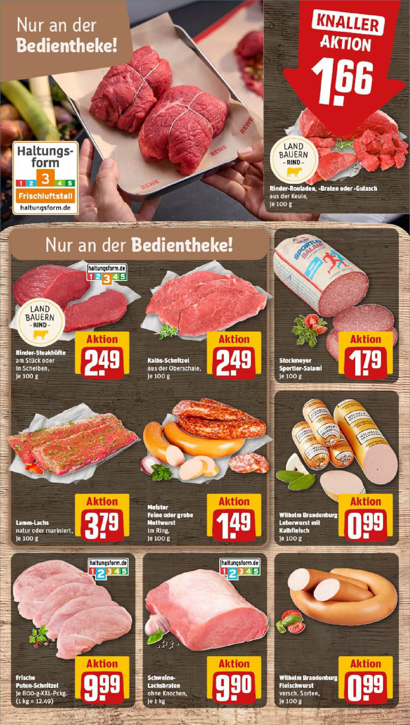 REWE Prospekt ab 28.09.2025 zum Blättern » Angebote | Seite: 14 | Produkte: Gulasch, Putenschnitzel, Salami