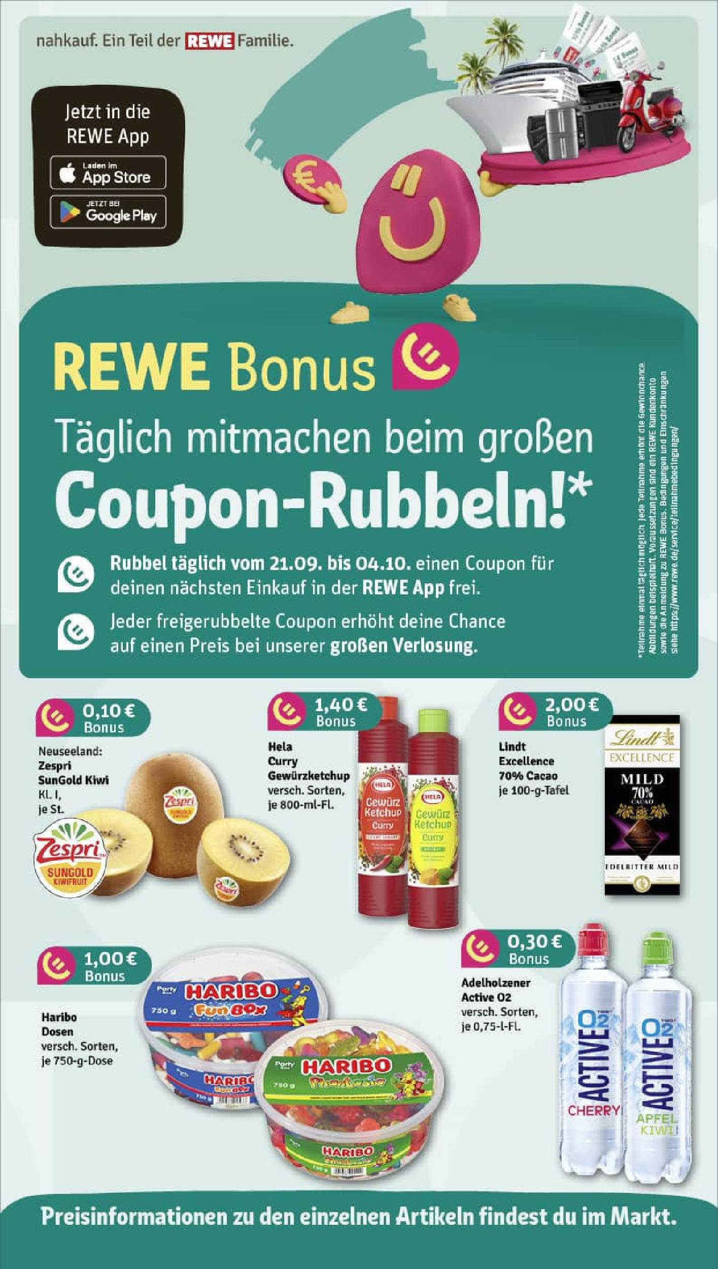 REWE Prospekt ab 28.09.2025 zum Blättern » Angebote | Seite: 4 | Produkte: Box, Adelholzener, Lindt, Kiwi