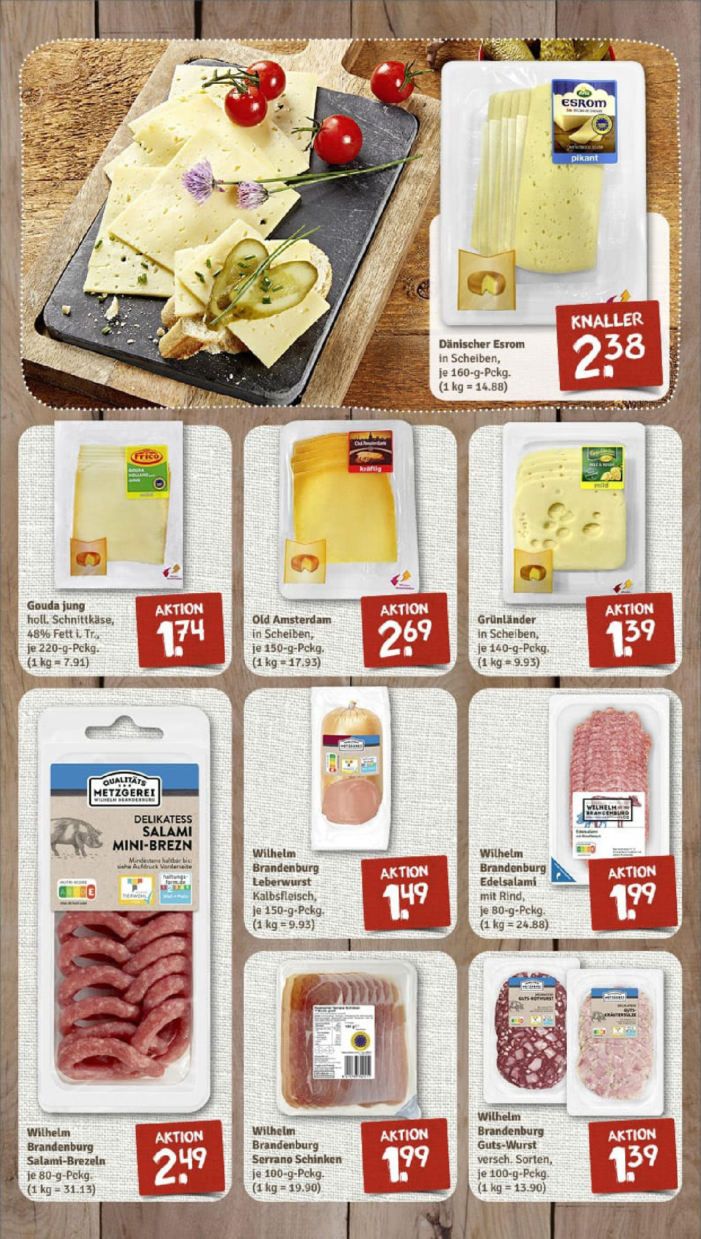 REWE Prospekt ab 28.09.2025 zum Blättern » Angebote | Seite: 7 | Produkte: Gouda, Grunlander, Serrano schinken, Schinken