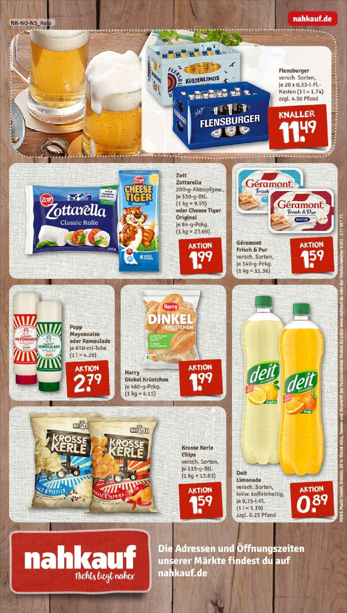 REWE Prospekt ab 28.09.2025 zum Blättern » Angebote | Seite: 8 | Produkte: Geramont, Flensburger, Mayonnaise, Chips