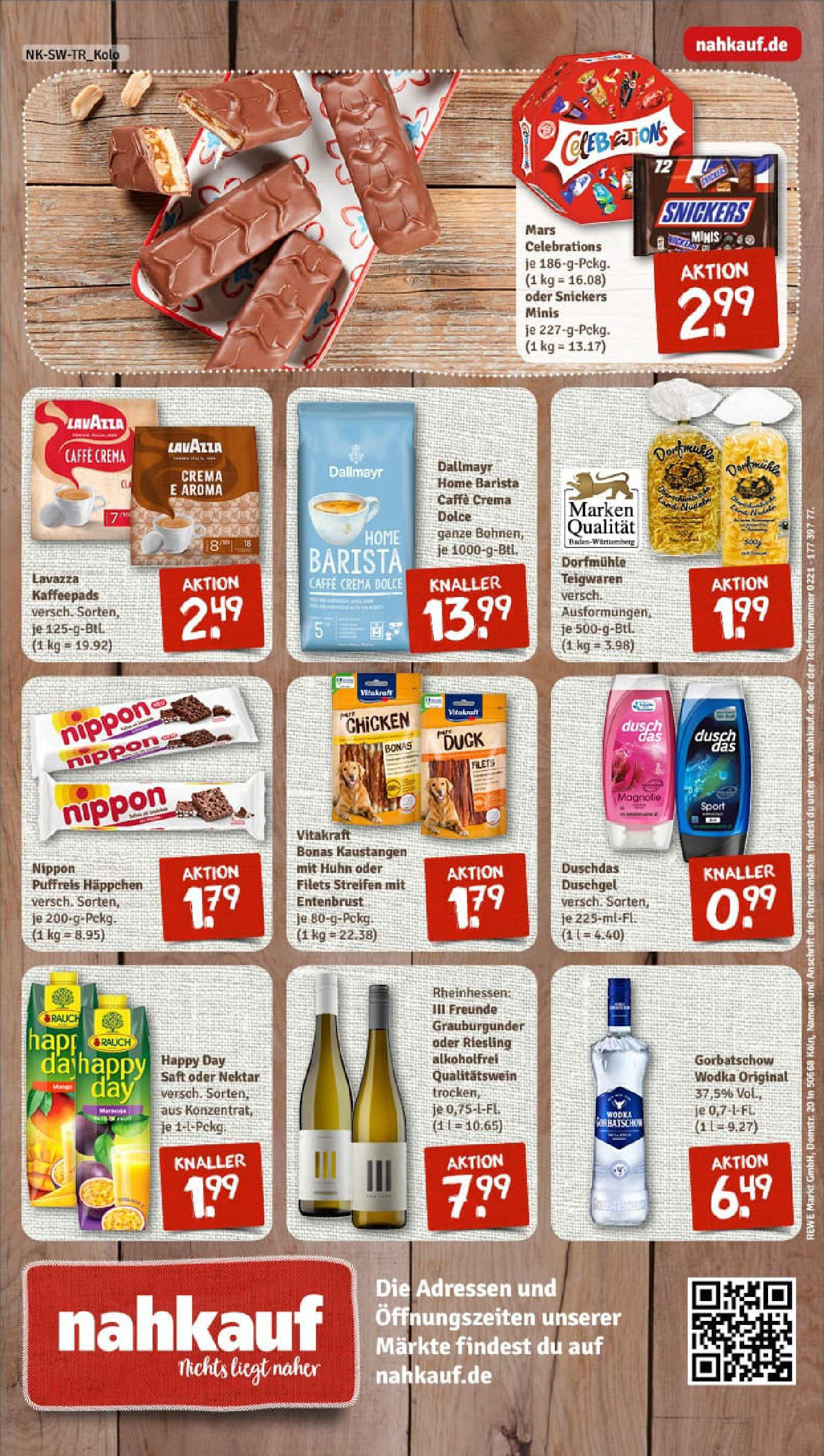 REWE Prospekt ab 28.09.2025 zum Blättern » Angebote | Seite: 8 | Produkte: Mars, Duschgel, Vodka, Wodka