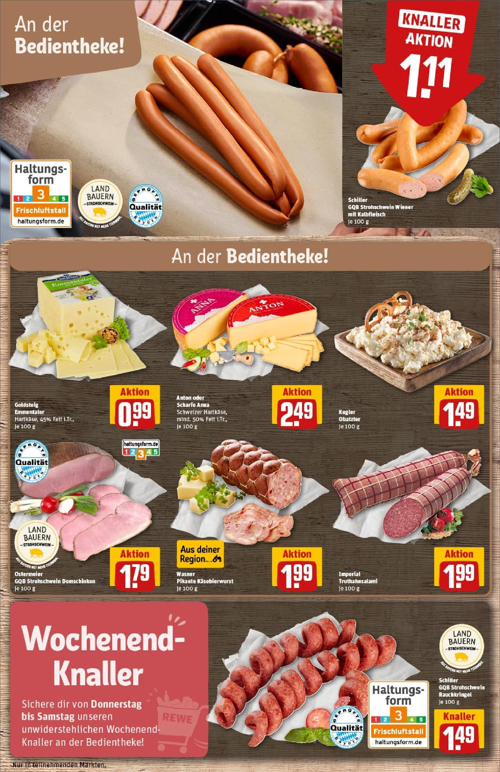 REWE Prospekt ab 28.09.2025 zum Blättern » Angebote | Seite: 17 | Produkte: Butter, Ziegenkäse, Pfeffer, Brot