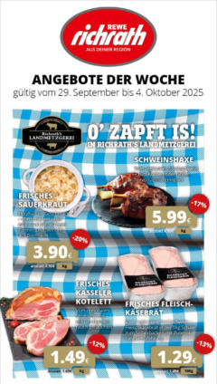Rewe prospekt Bergheim	 ab 28.09.2025 gültig | Seite: 10 | Produkte: Weißwurst, Petersilie