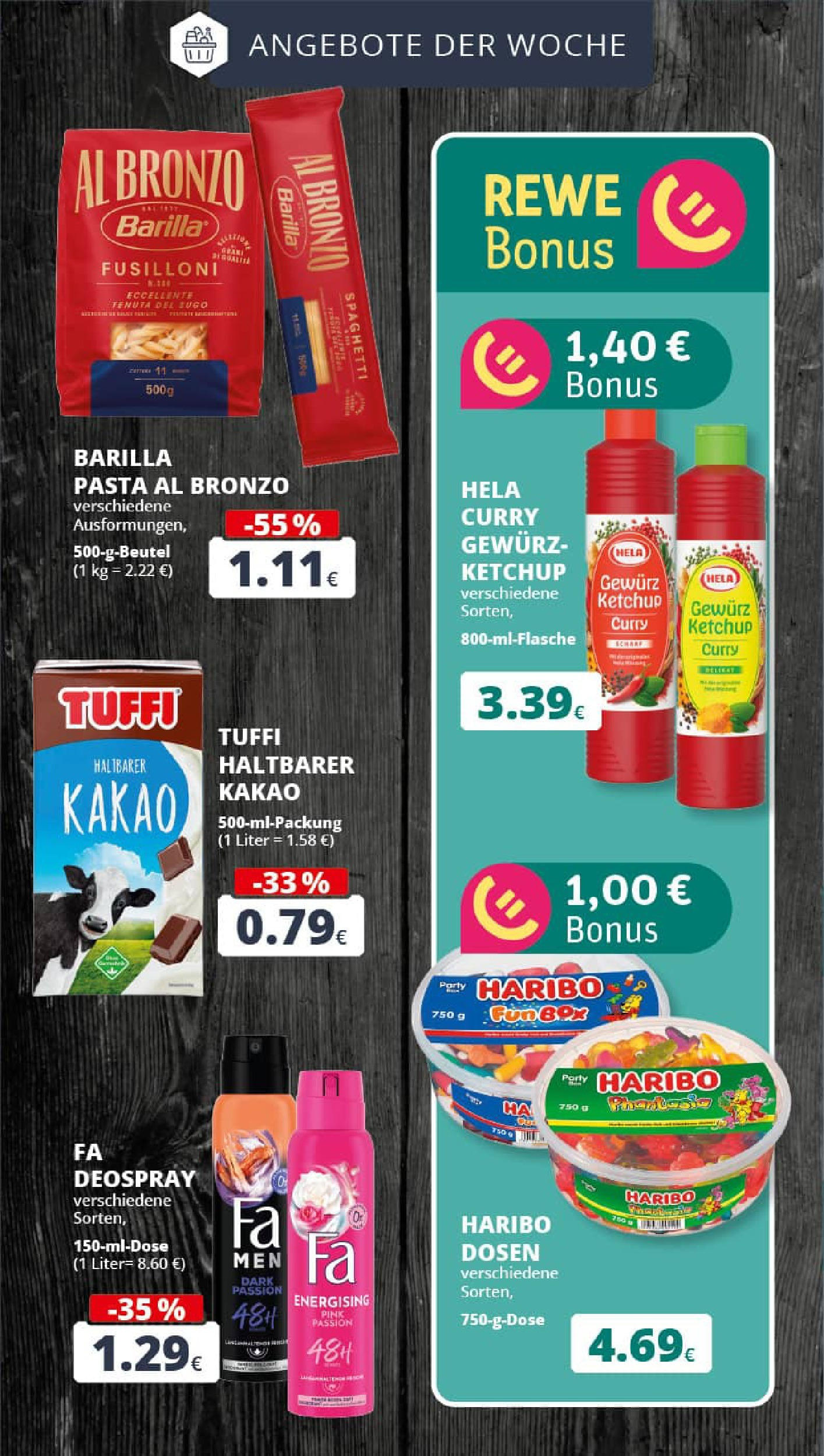 REWE Prospekt ab 28.09.2025 zum Blättern » Angebote | Seite: 5 | Produkte: Barilla, Deodorant, Pasta, Ketchup